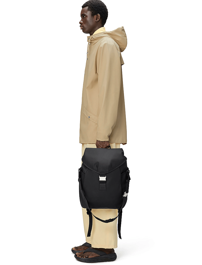 Rains - Valera Bucket Backpack W3 - wasserdichte taschen - black - 0