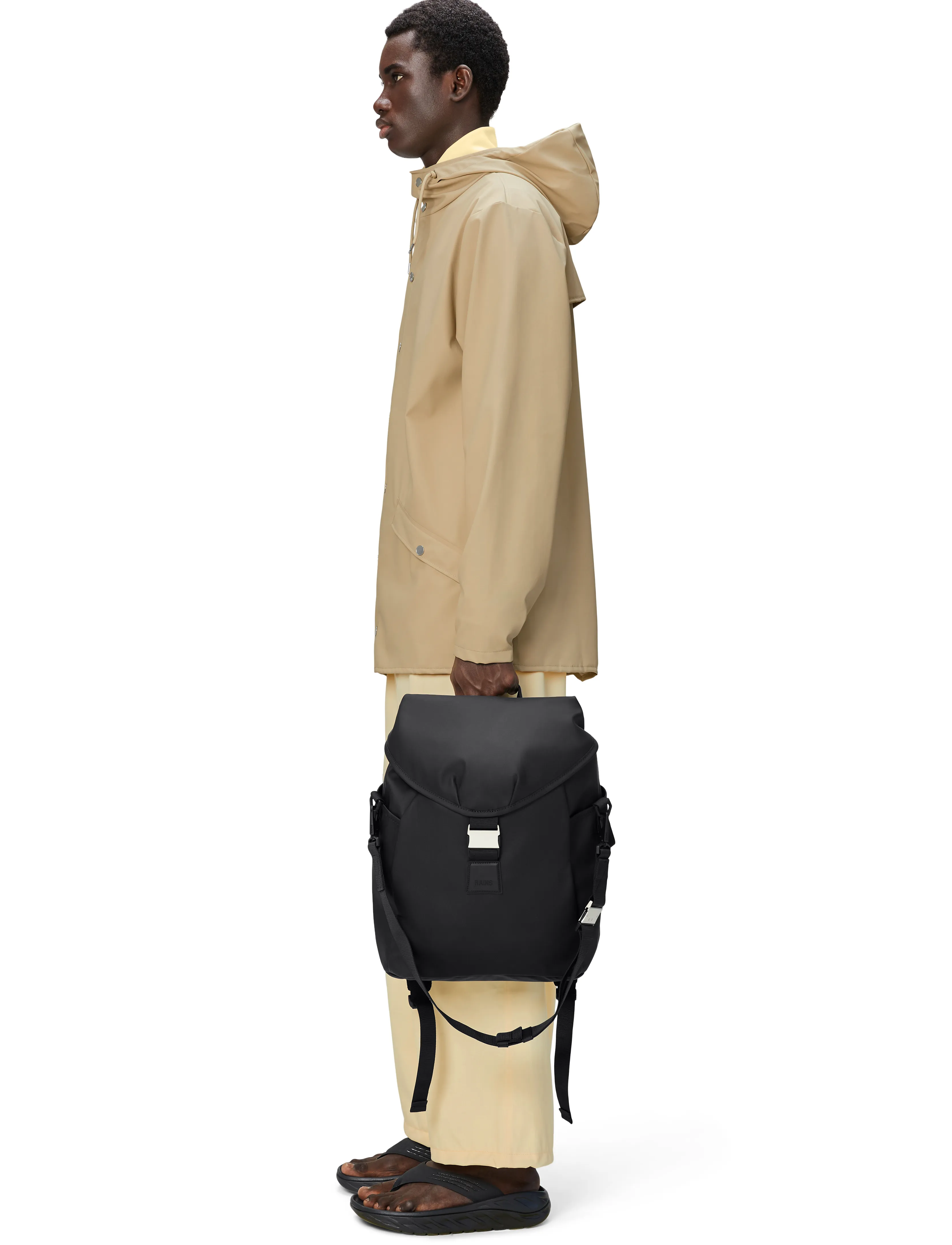 Rains Valera Bucket Backpack W3 - Rucksäcke - BLACK / black