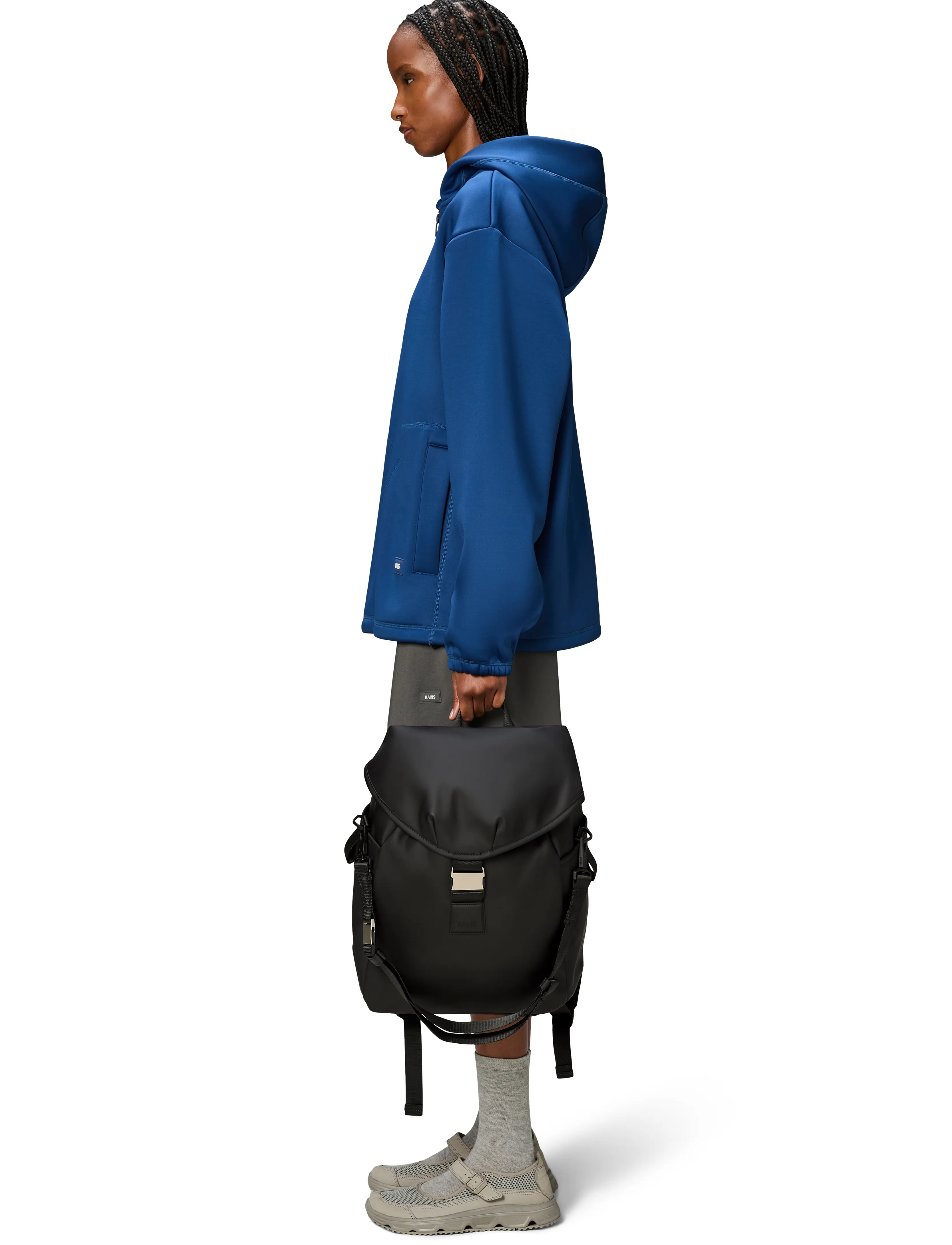 Rains - Valera Bucket Backpack W3 - vatnsheldar töskur - black - 5