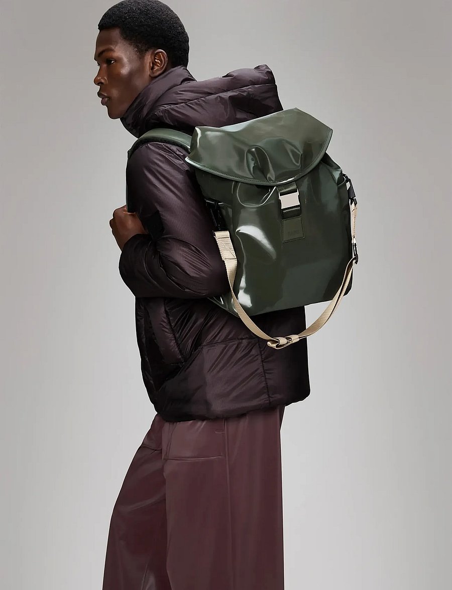 Rains - Valera Bucket Backpack W3 - wasserdichte taschen - swamp - 0