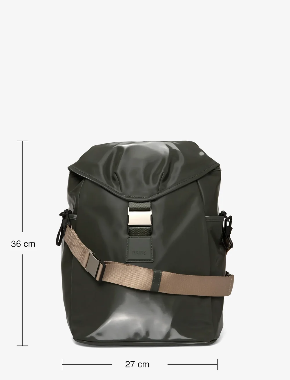 Rains - Valera Bucket Backpack W3 - wasserdichte taschen - swamp - 3