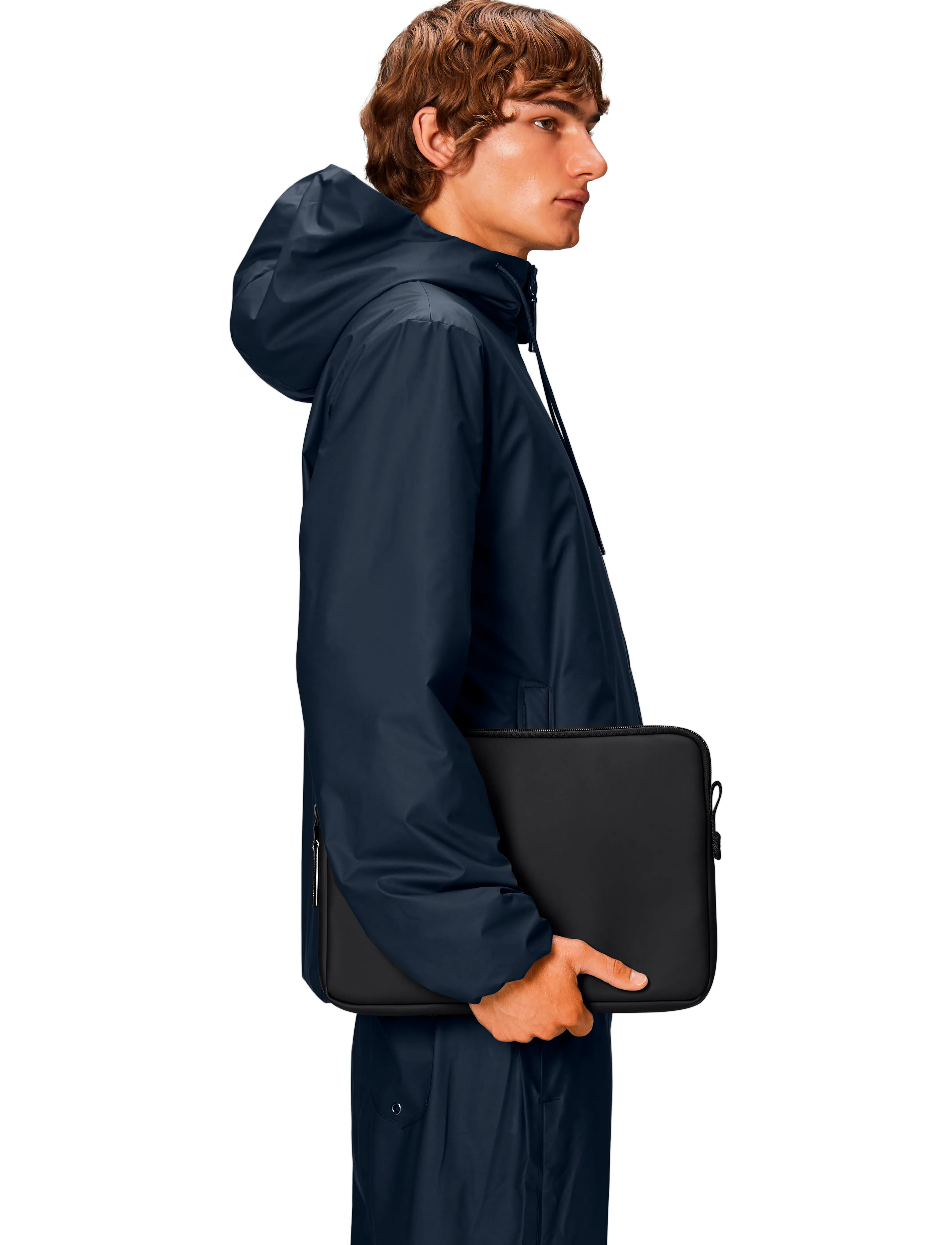 Rains Trail Laptop Case 13''/14'' W1, One Size, Bags, Schwarz - Computer Männerswear