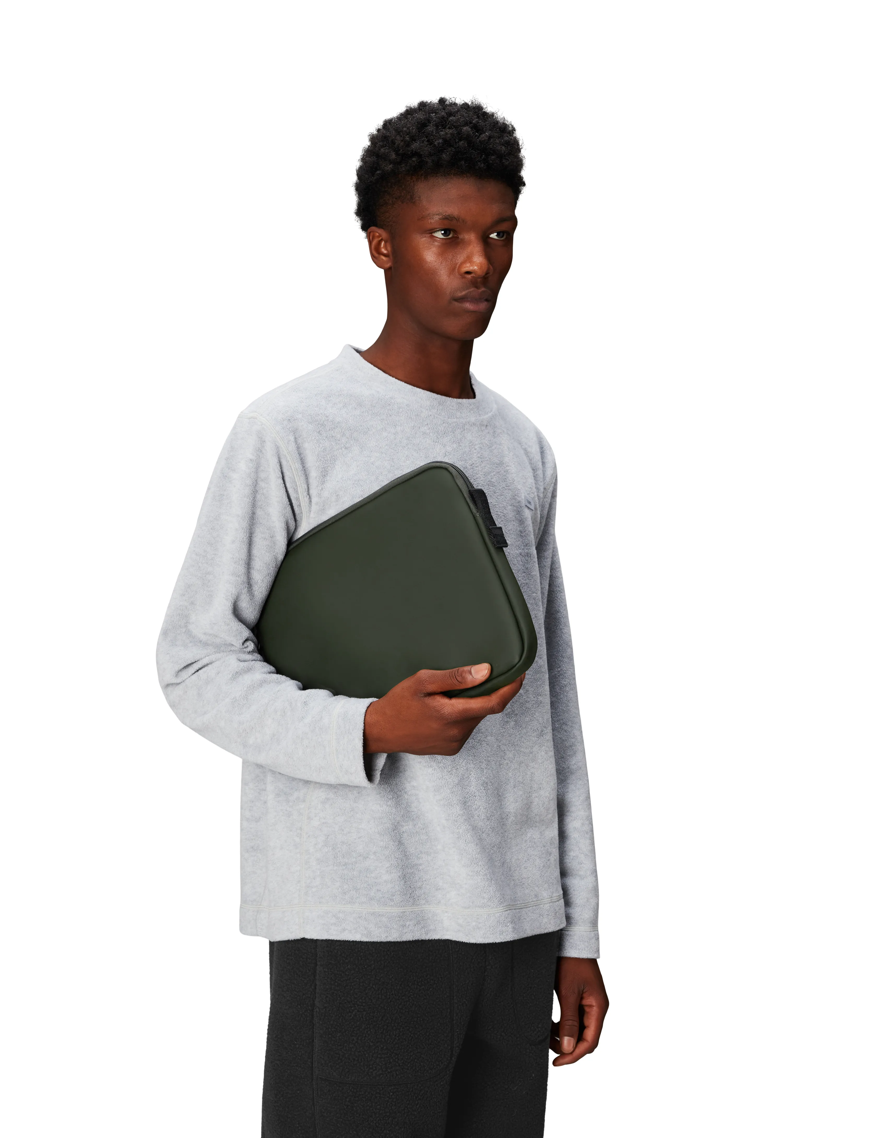 Rains Trail Laptop Case 13''/14'' W1, Mænd, Laptop Etui, Grøn, Str: ONE SIZE
