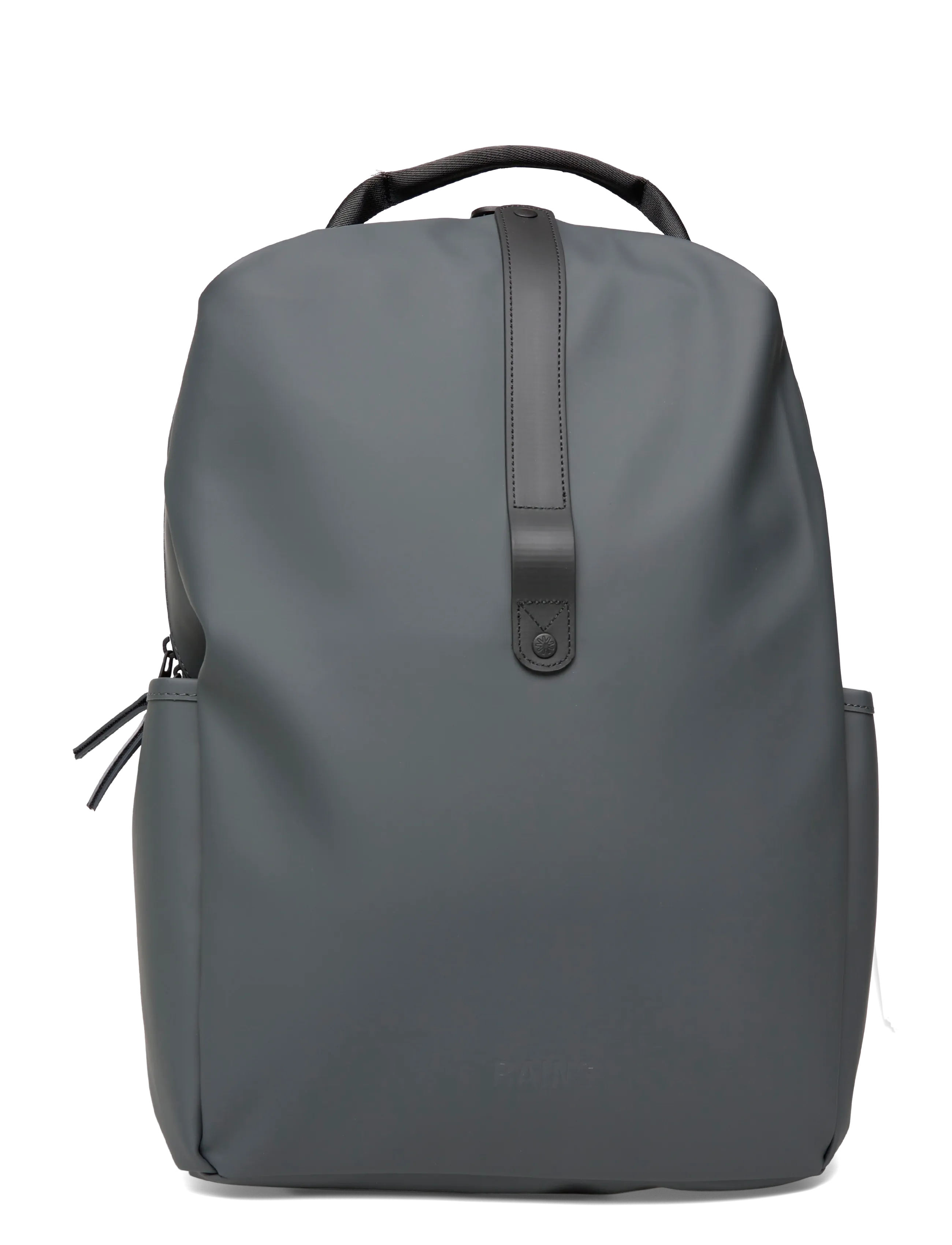 Rains Clip Front Backpack W3 - Väskor - DARK GREY / green