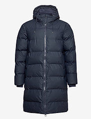 Rains - Long Puffer Jacket - wintermäntel - 02 blue - 1