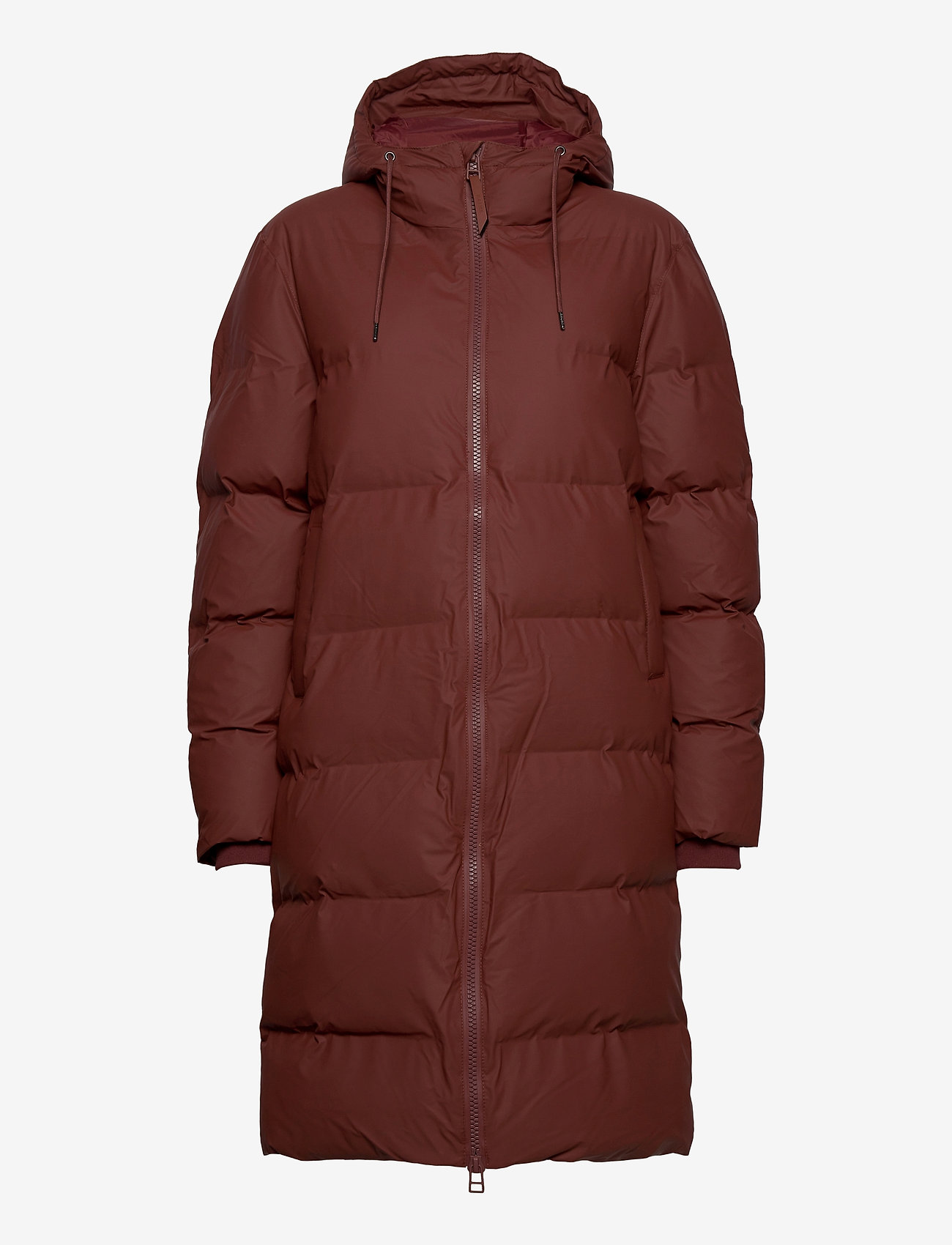 Rains - Long Puffer Jacket - 11 maroon - 1