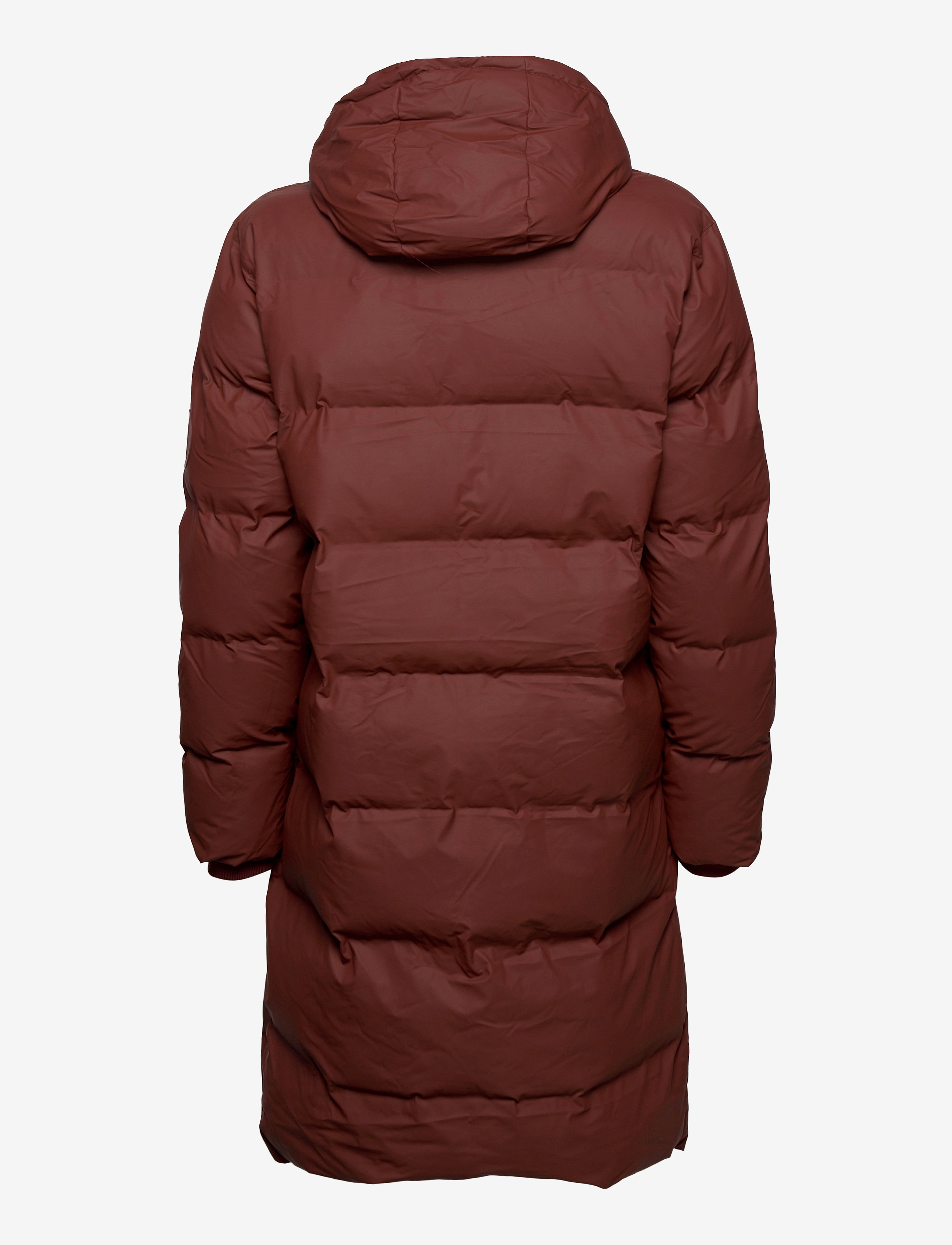 Rains - Long Puffer Jacket - 11 maroon - 2