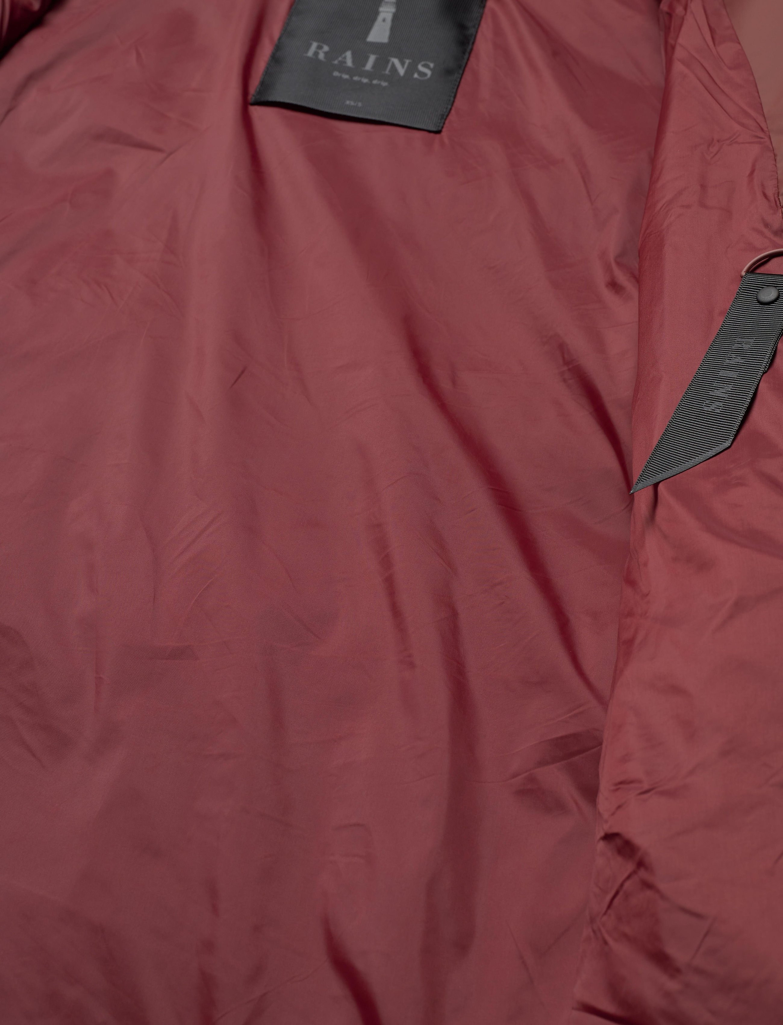 Rains - Long Puffer Jacket - 11 maroon - 4