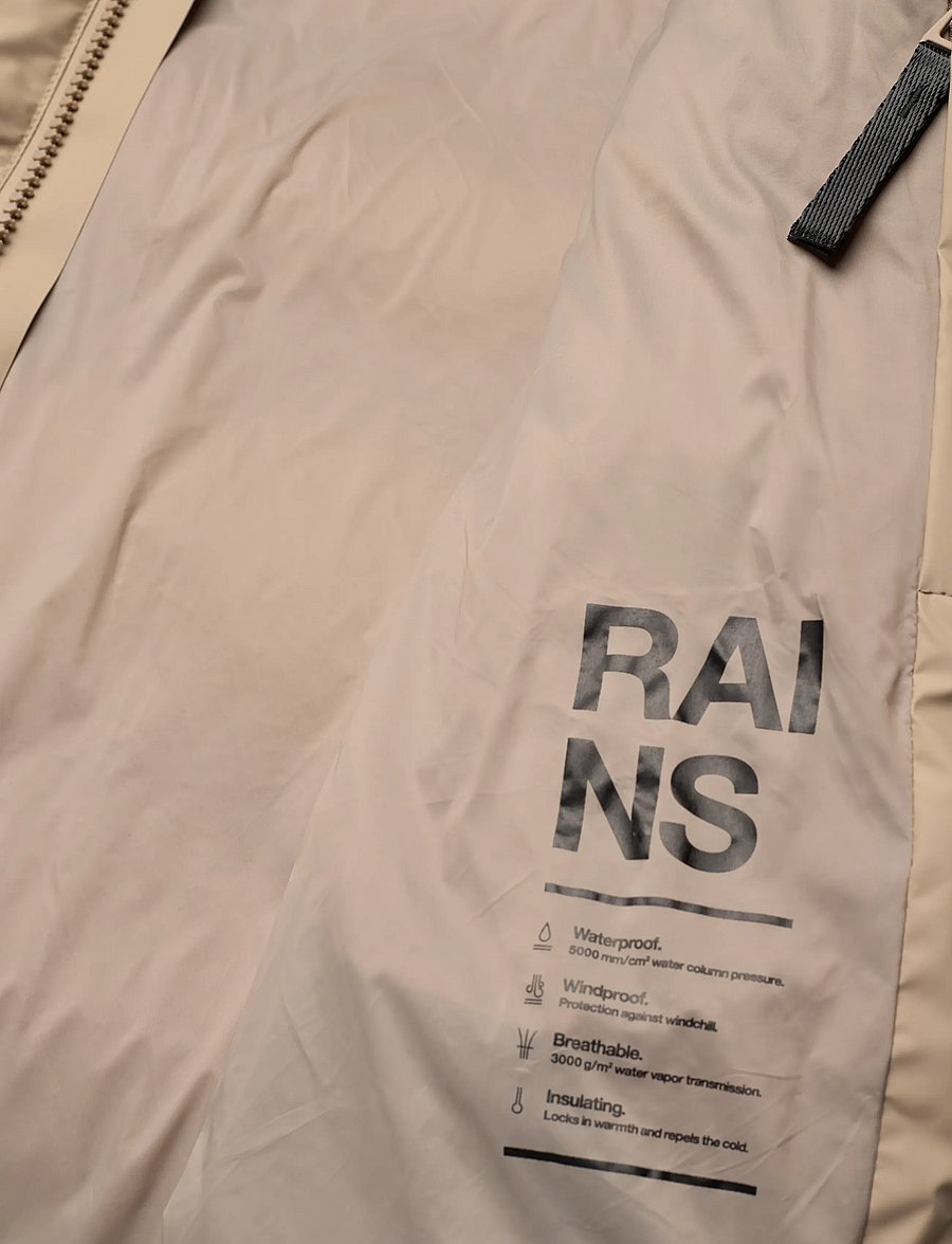 Rains - Alta Puffer Jacket W3T3 - winterjacken - beige - 5