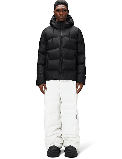 Rains Alta Puffer Jacket W3T3 - Clothing - BLACK / black