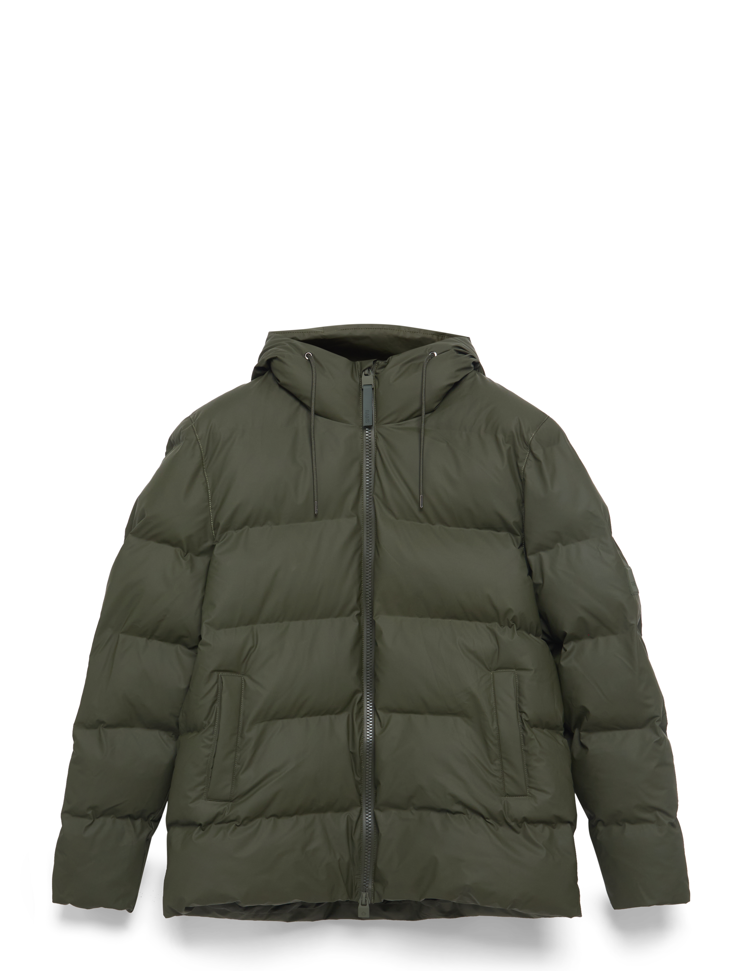 Rains Alta Puffer Jacket W3T3, XL, Jackets, Khakigrün - Padded Jacket, Frauen