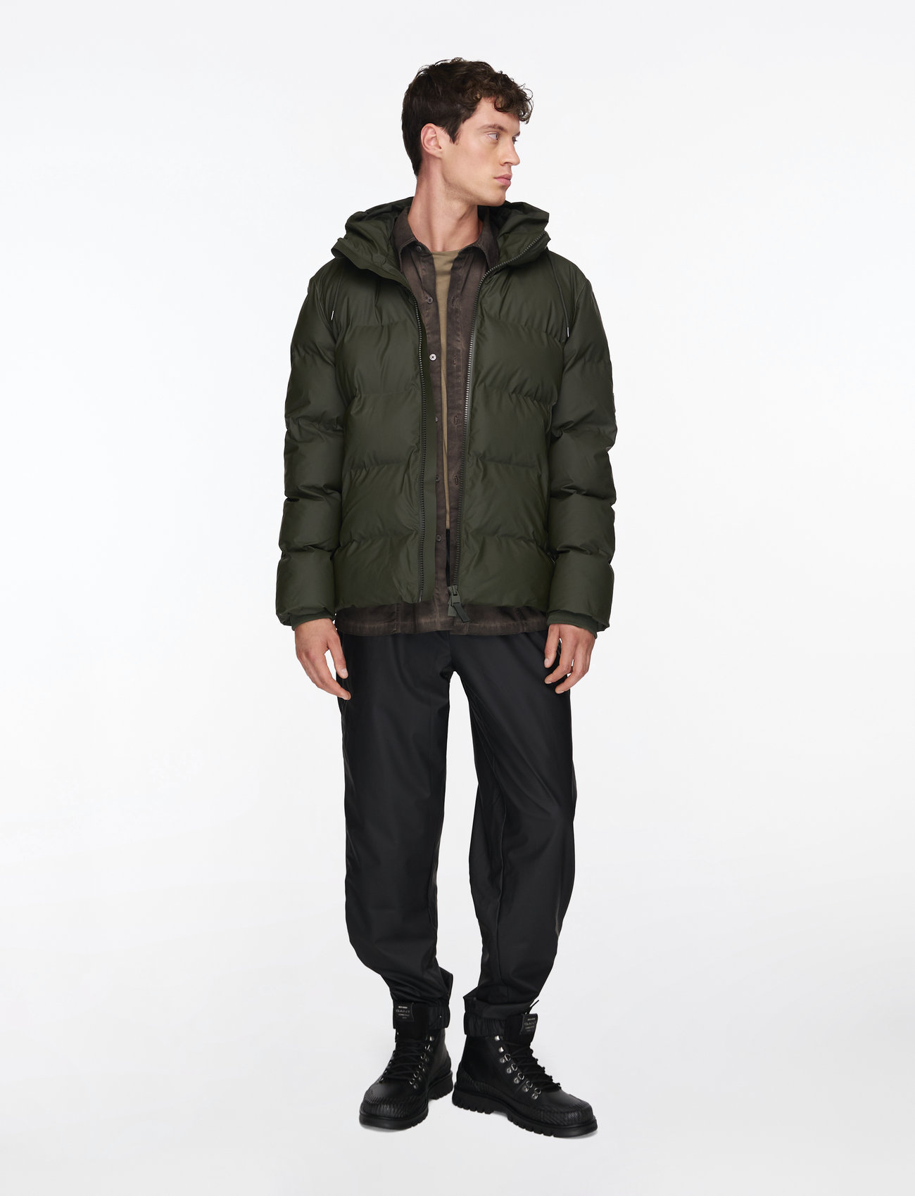 Rains - Alta Puffer Jacket W3T3 - vinterjakker - green - 2