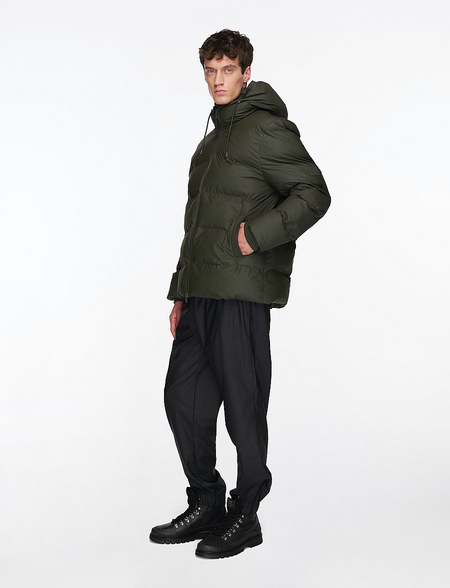 Rains - Alta Puffer Jacket W3T3 - vinterjackor - green - 3