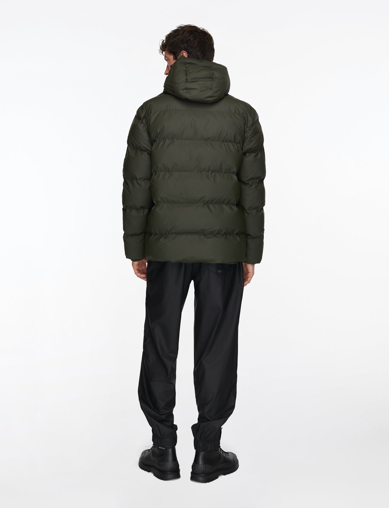 Rains - Alta Puffer Jacket W3T3 - vinterjakker - green - 4