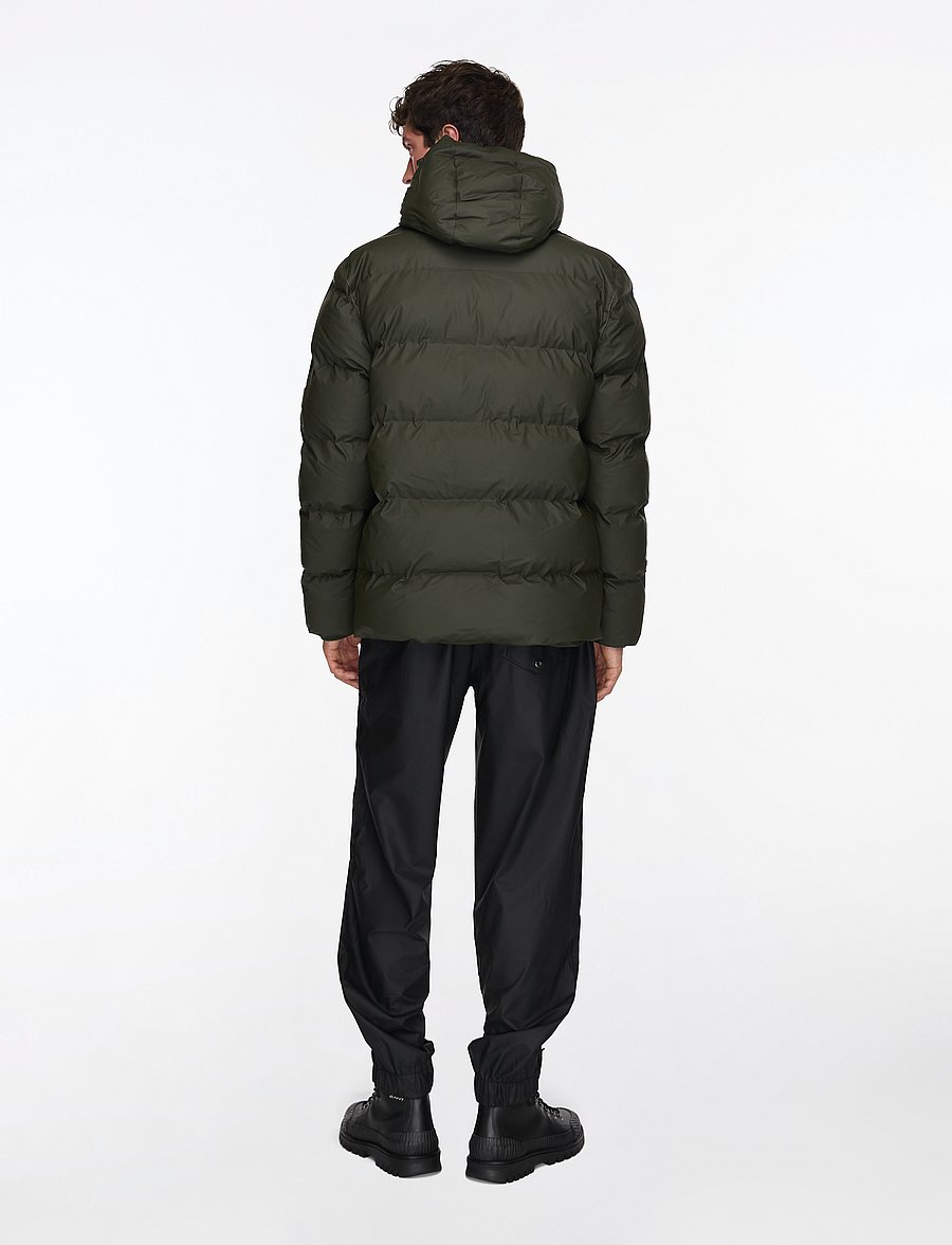 Rains - Alta Puffer Jacket W3T3 - vinterjackor - green - 4