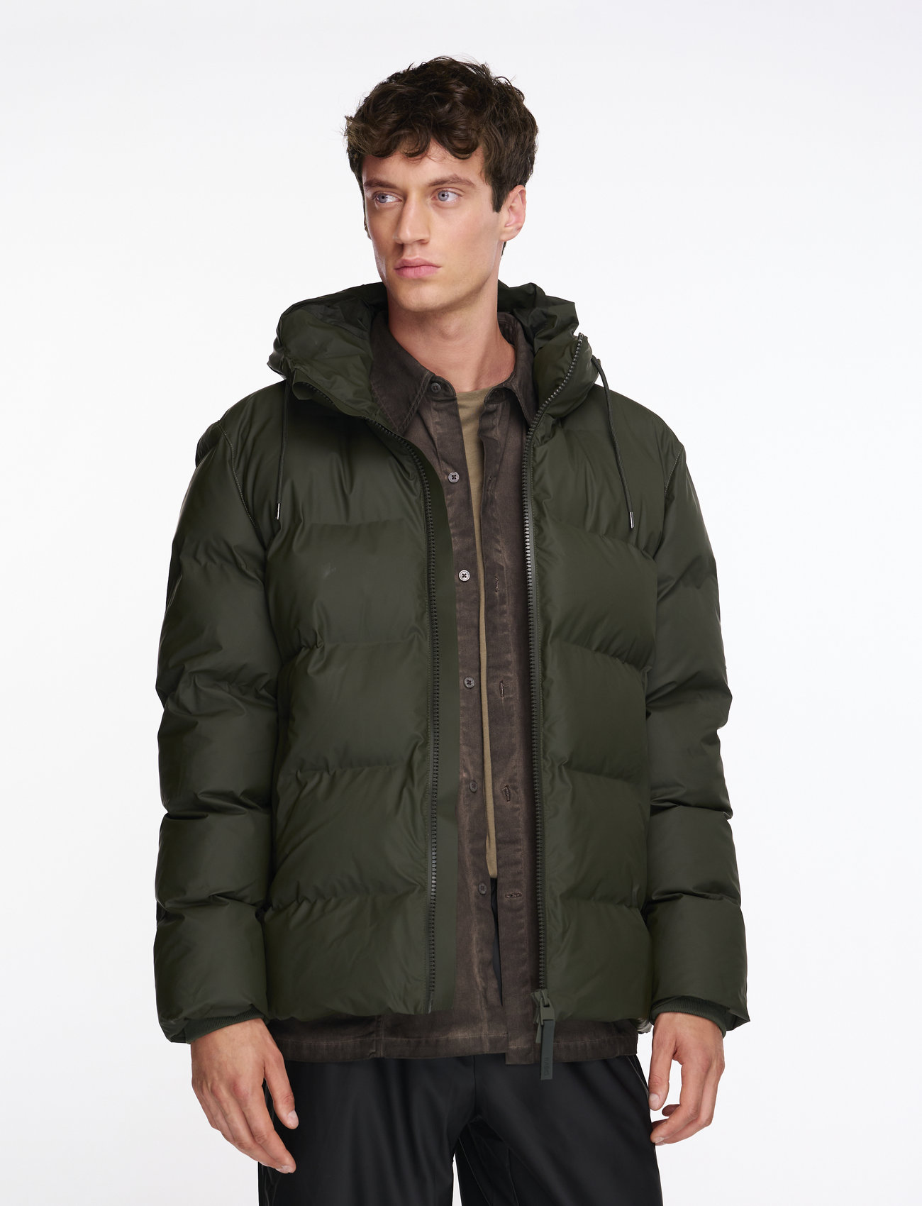 Rains - Alta Puffer Jacket W3T3 - vinterjakker - green - 0