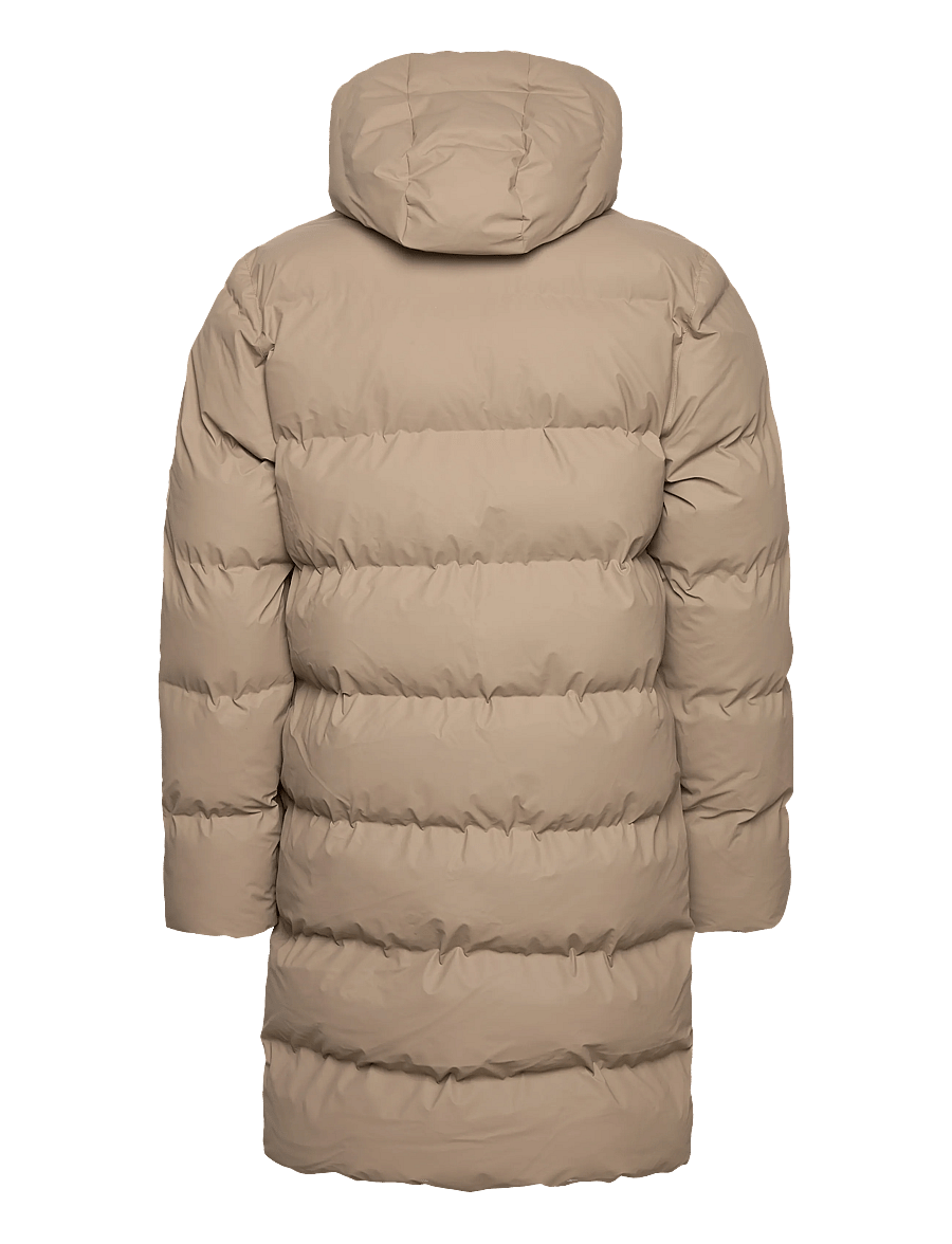 Rains - Alta Longer Puffer Jacket W3T4 - vinterjackor - beige - 1
