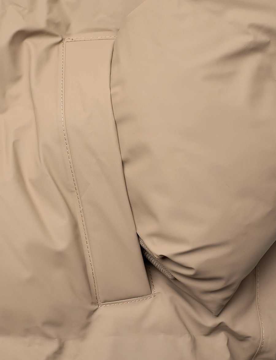 Rains - Alta Longer Puffer Jacket W3T4 - vinterjackor - beige - 3