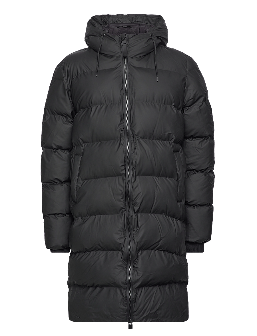 Rains - Alta Longer Puffer Jacket W3T4 - vinterjakker - black - 1