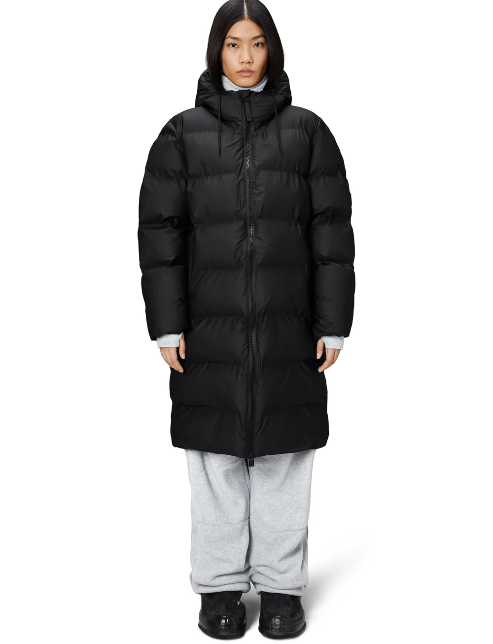 Rains - Alta Longer Puffer Jacket W3T4 - voodriga jakid - black - 3