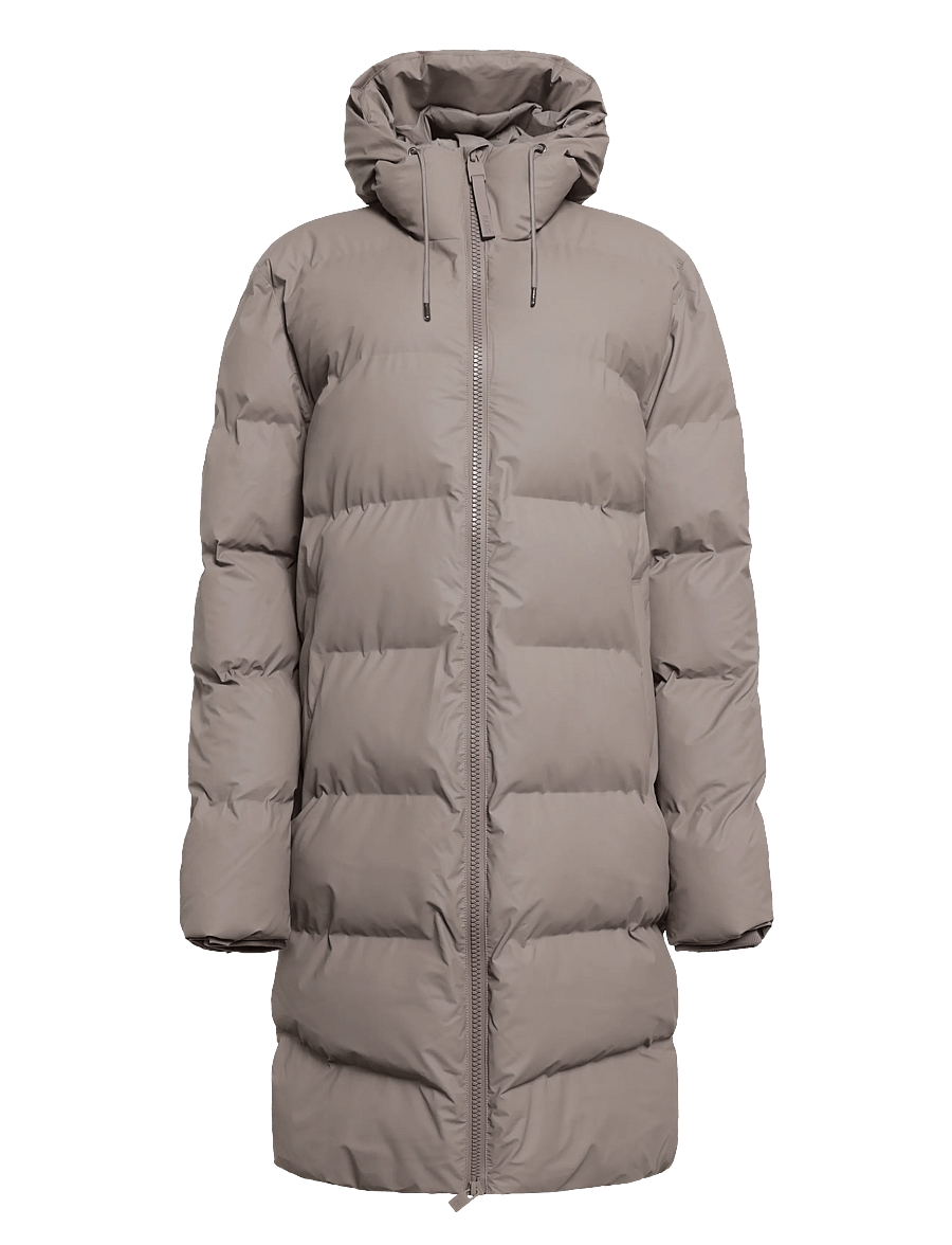 Rains - Alta Longer Puffer Jacket W3T4 - talvejoped - cinder - 0