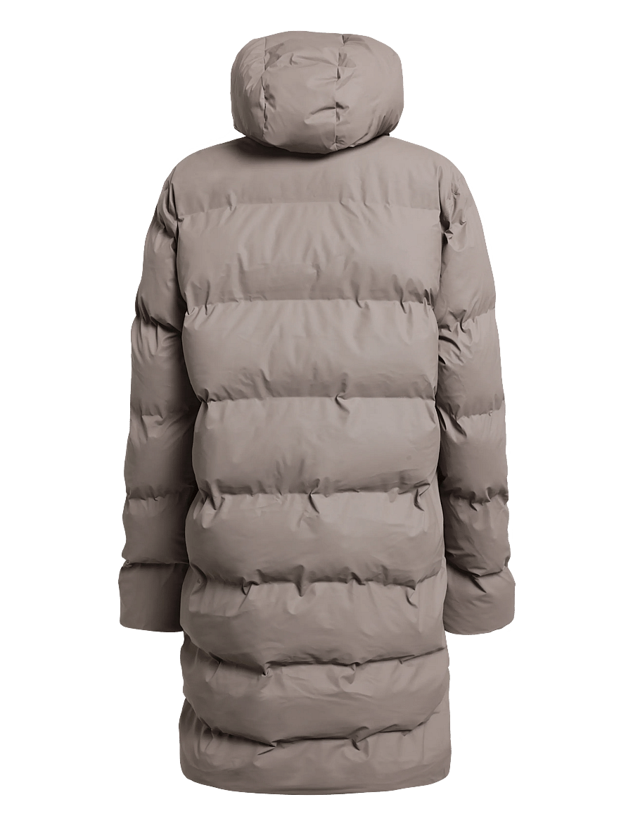 Rains - Alta Longer Puffer Jacket W3T4 - talvejoped - cinder - 1