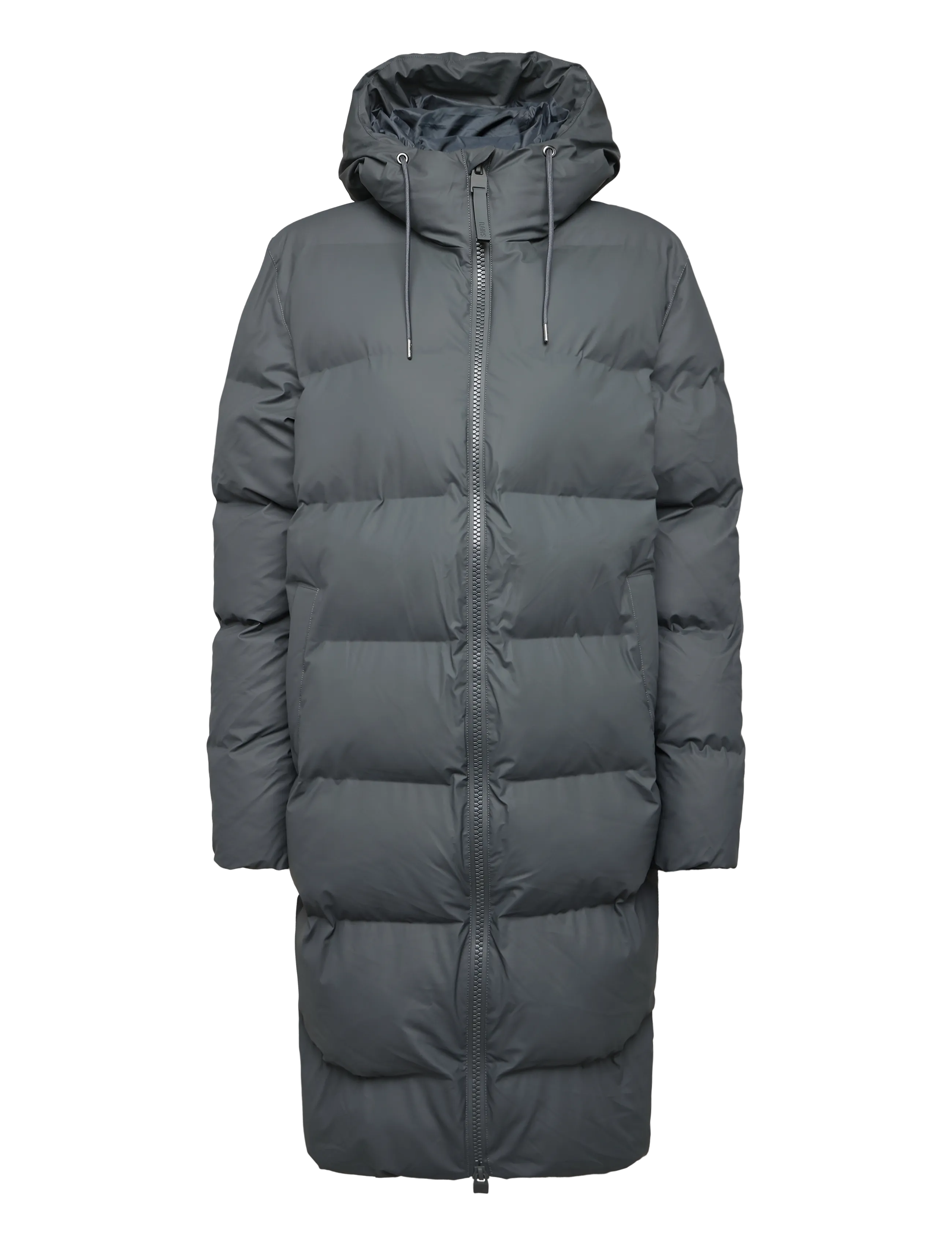 Rains Alta Longer Puffer Jacket W3T4 - Jackets - DARK GREY / grey