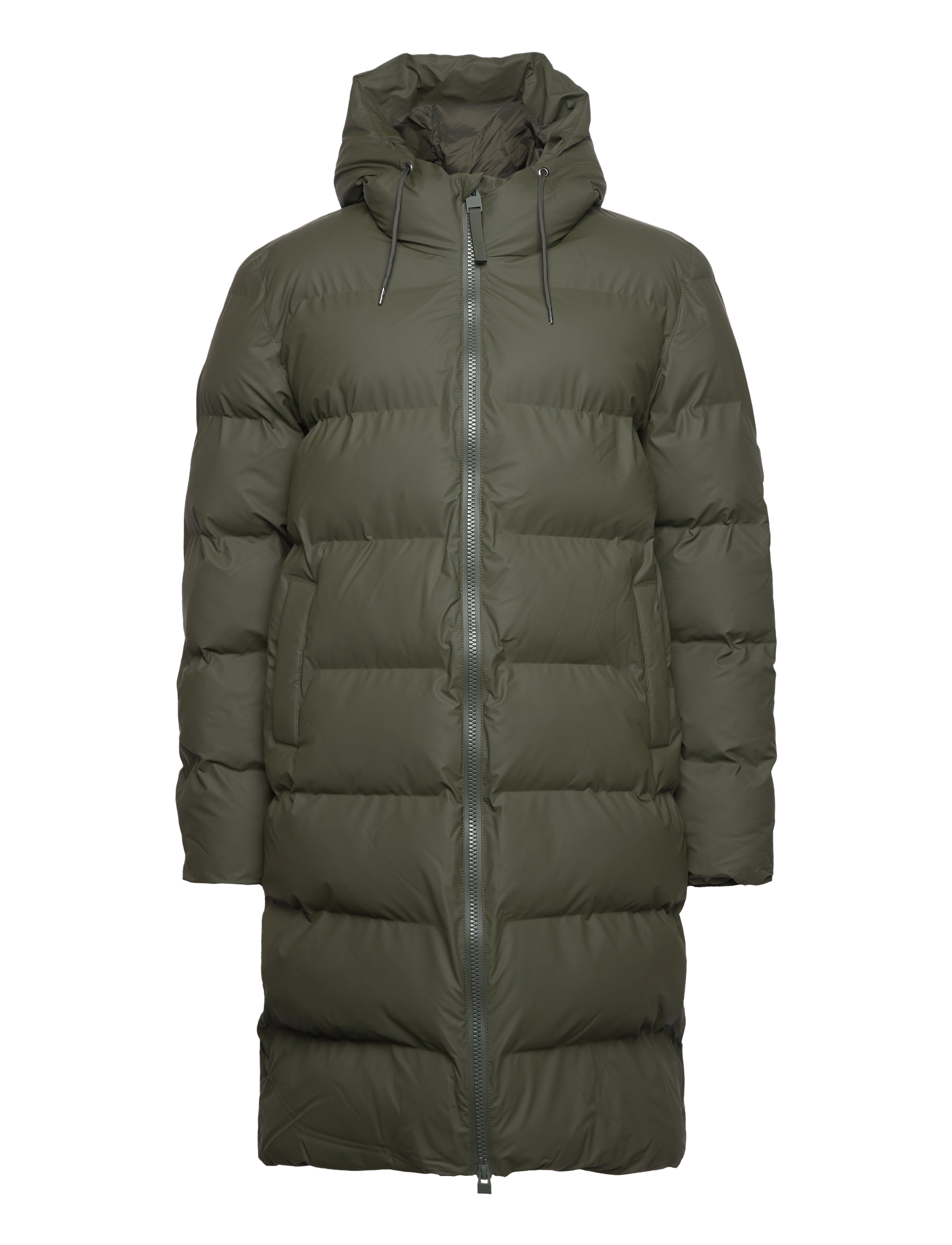 RAINS Alta Longer Puffer Jacke W3T4 Khaki - M - Damen