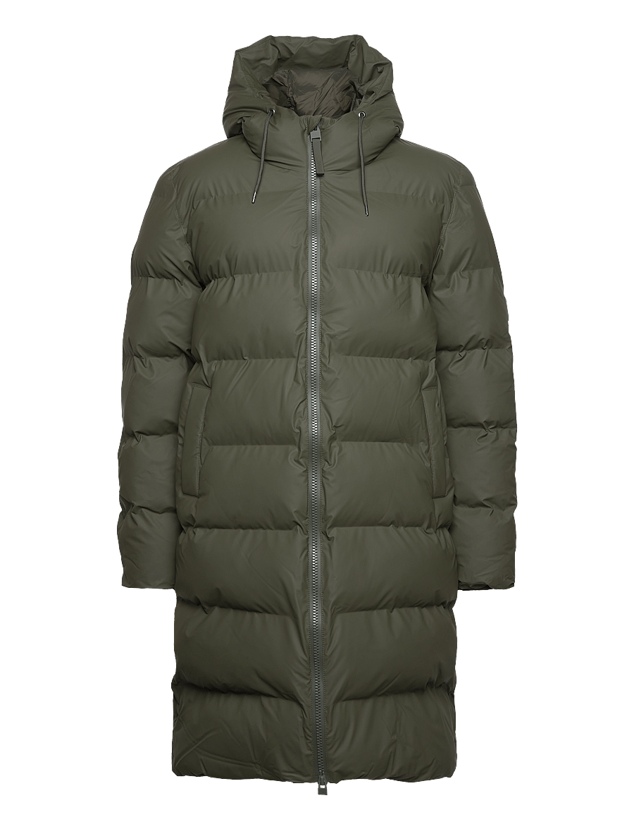 Rains - Alta Longer Puffer Jacket W3T4 - winterjacken - green - 1