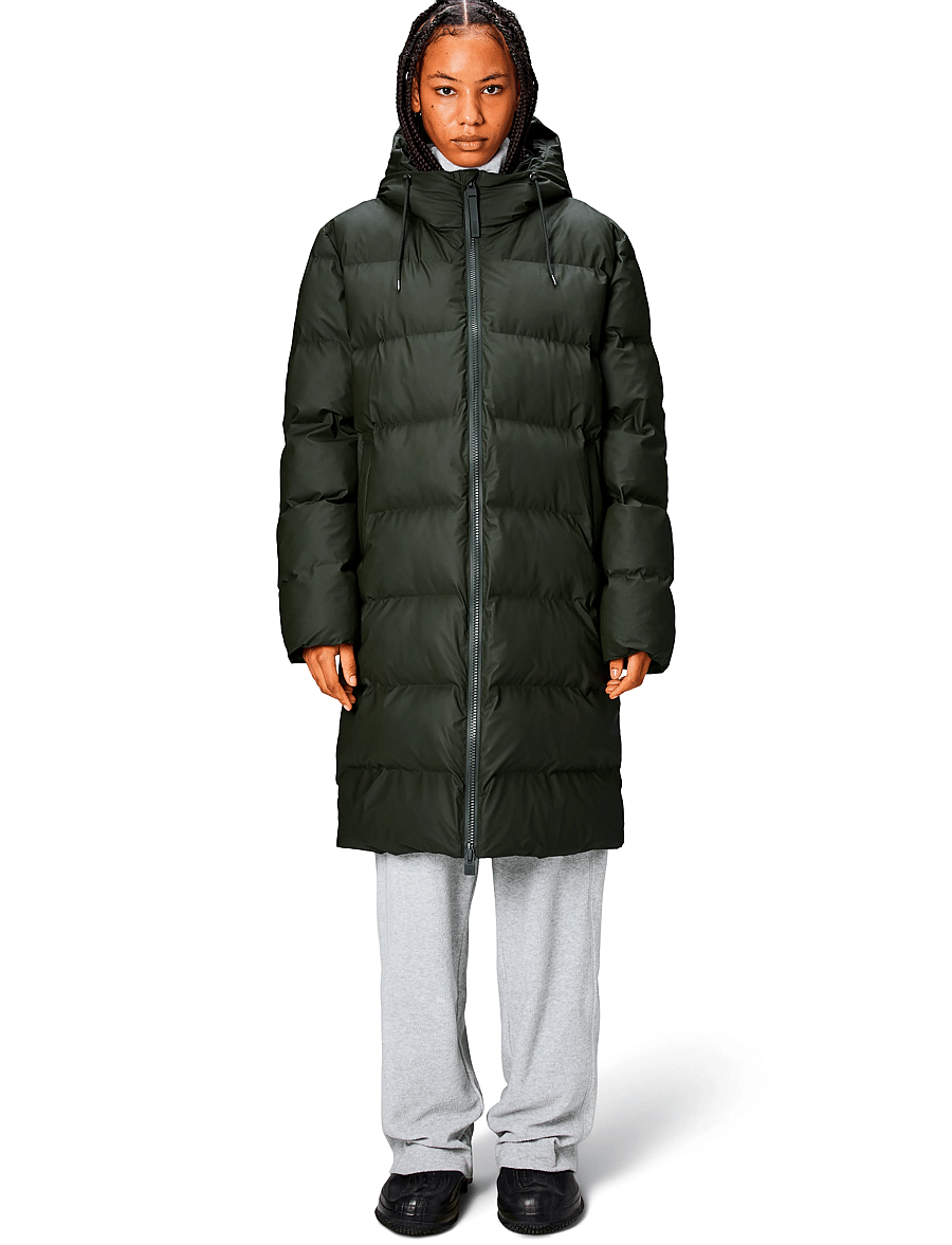 Rains - Alta Longer Puffer Jacket W3T4 - winterjacken - green - 3