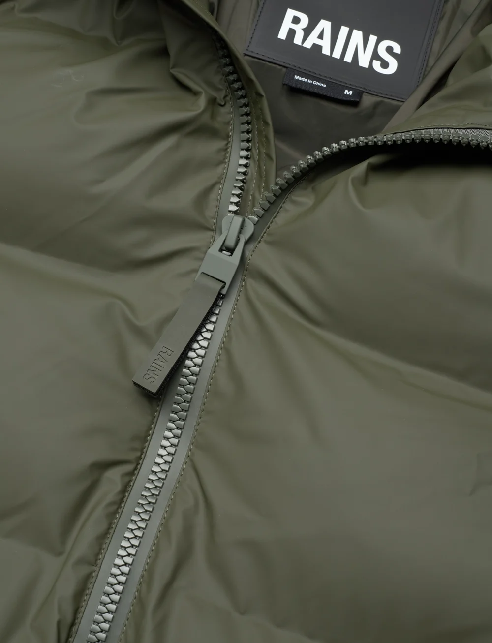 Rains - Alta Longer Puffer Jacket W3T4 - voodriga jakid - green - 4