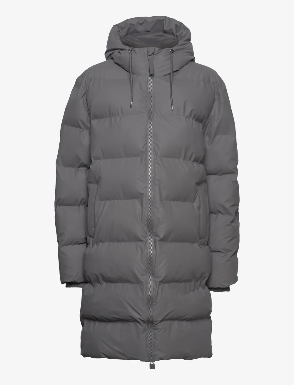 Rains - Alta Longer Puffer Jacket W3T4 - gefütterte jacken - grey - 1