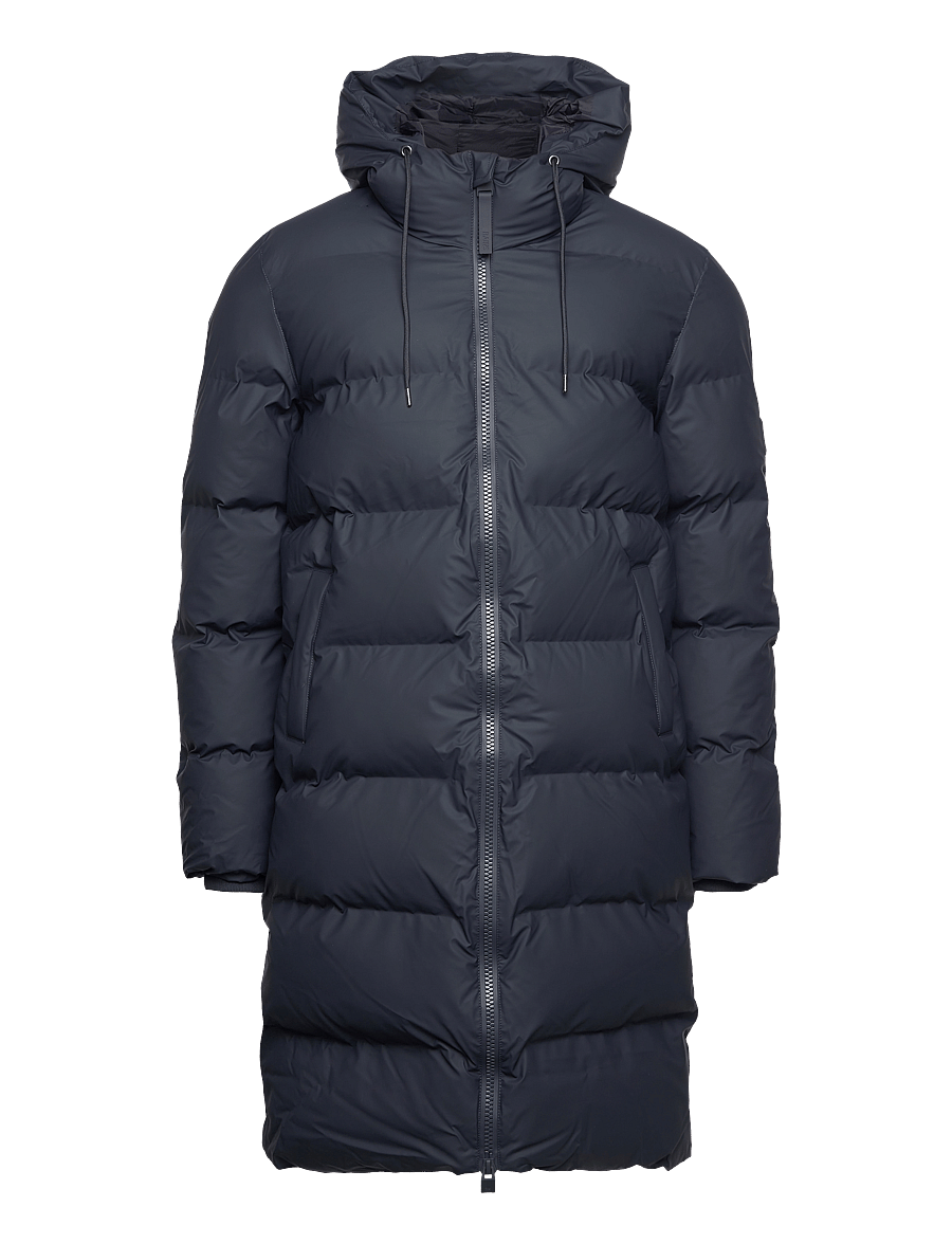 Rains - Alta Longer Puffer Jacket W3T4 - talvejoped - navy - 1