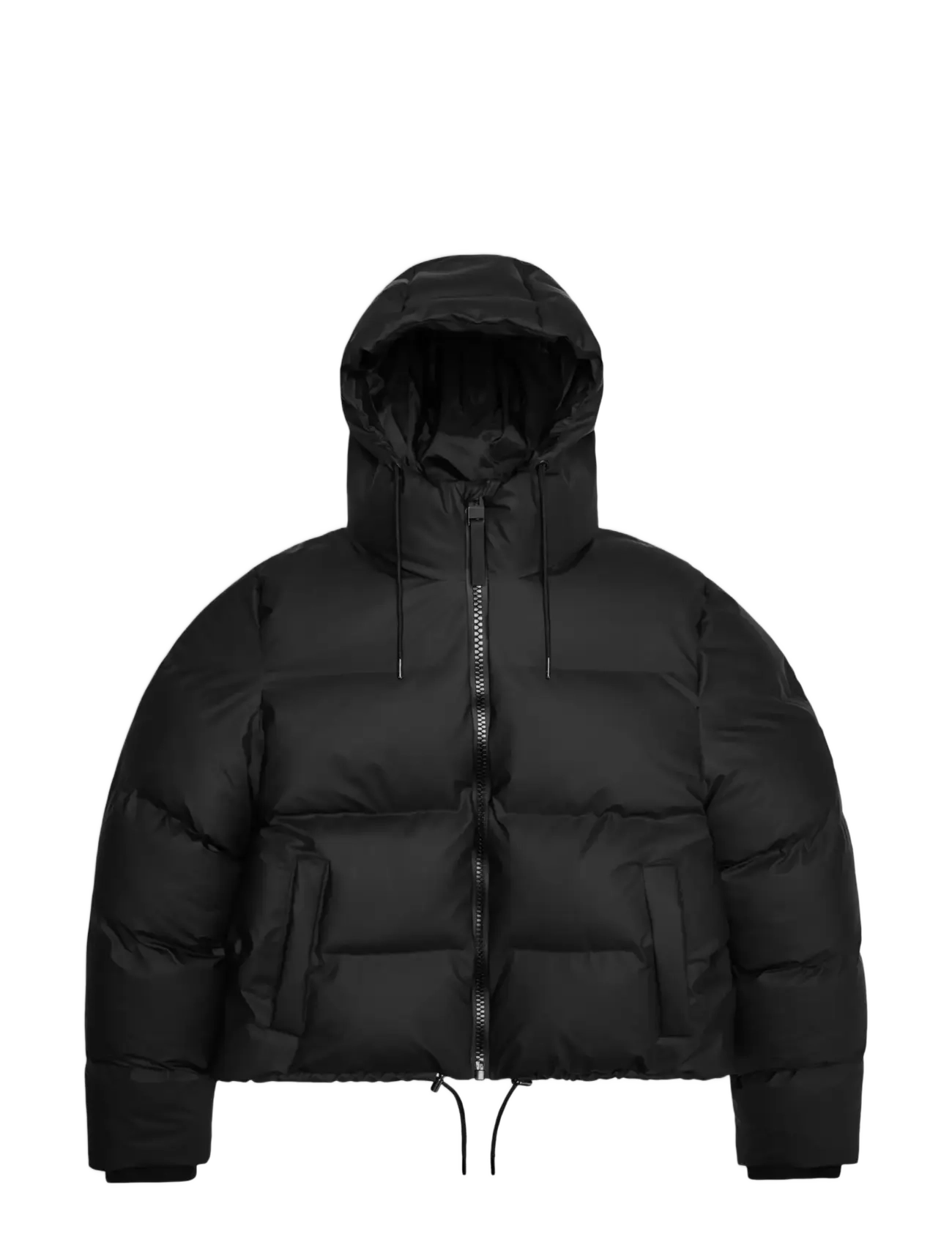 Rains Alta Short Puffer Jacket W3T3 - Üleriided - BLACK / black