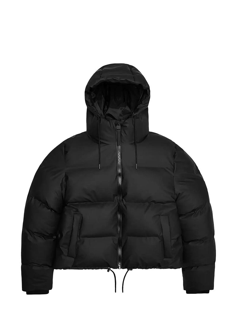 Rains - Alta Short Puffer Jacket W3T3 - dunjackor - black - 1