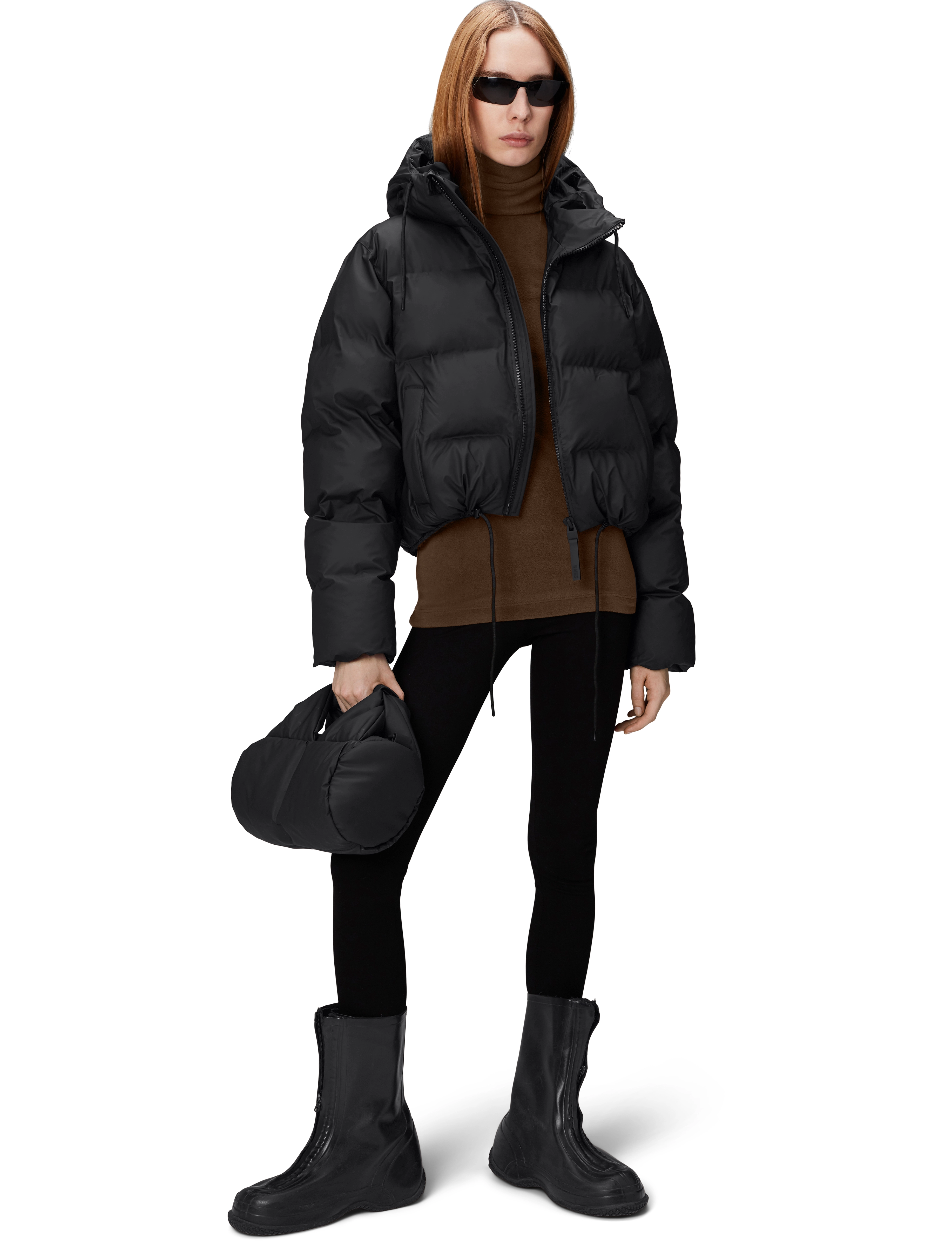 Rains - Alta Short Puffer Jacket W3T3 - dunjakker - black - 3