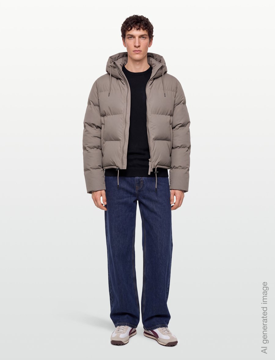 Rains - Alta Short Puffer Jacket W3T3 - talvejoped - cinder - 0