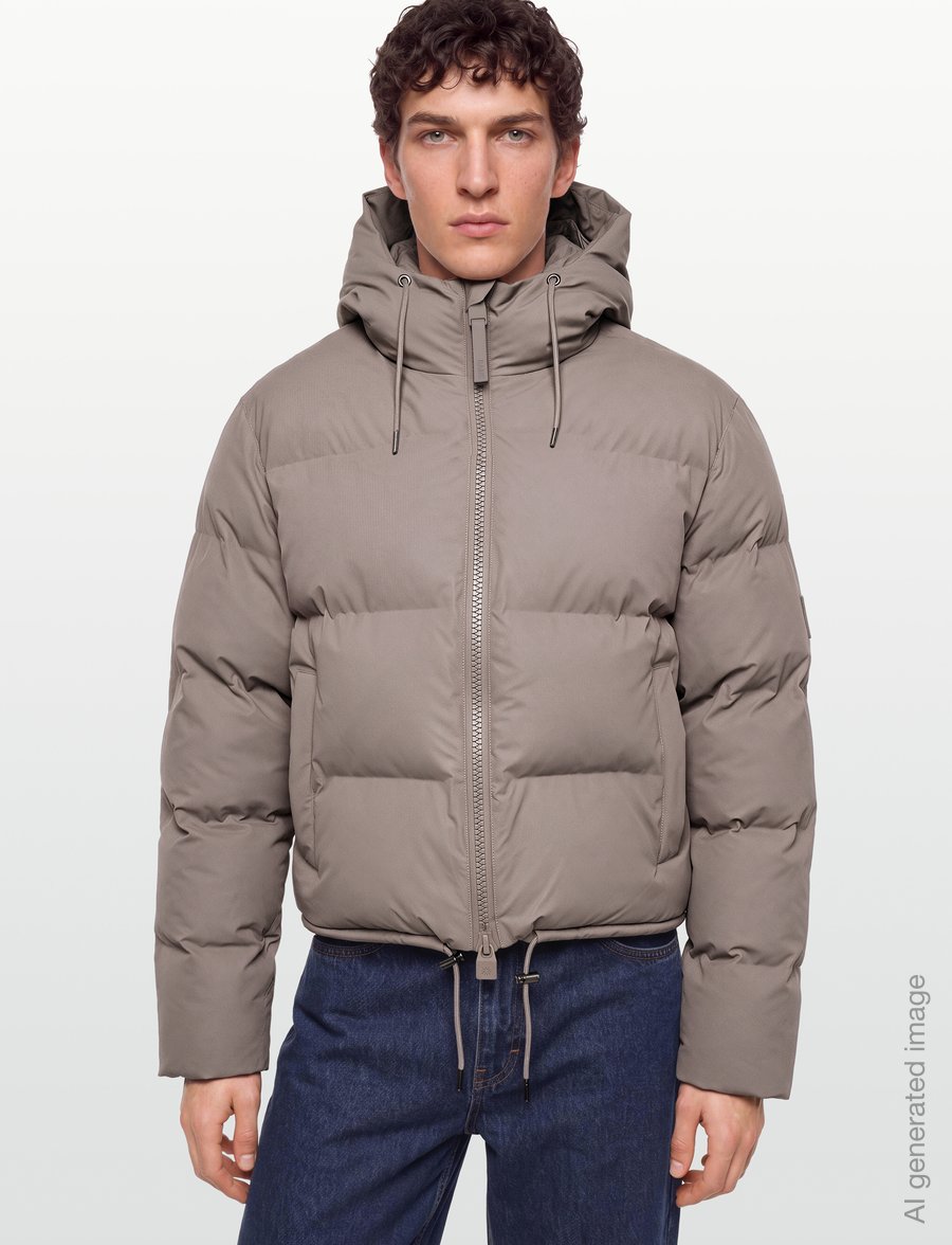 Rains - Alta Short Puffer Jacket W3T3 - talvejoped - cinder - 3