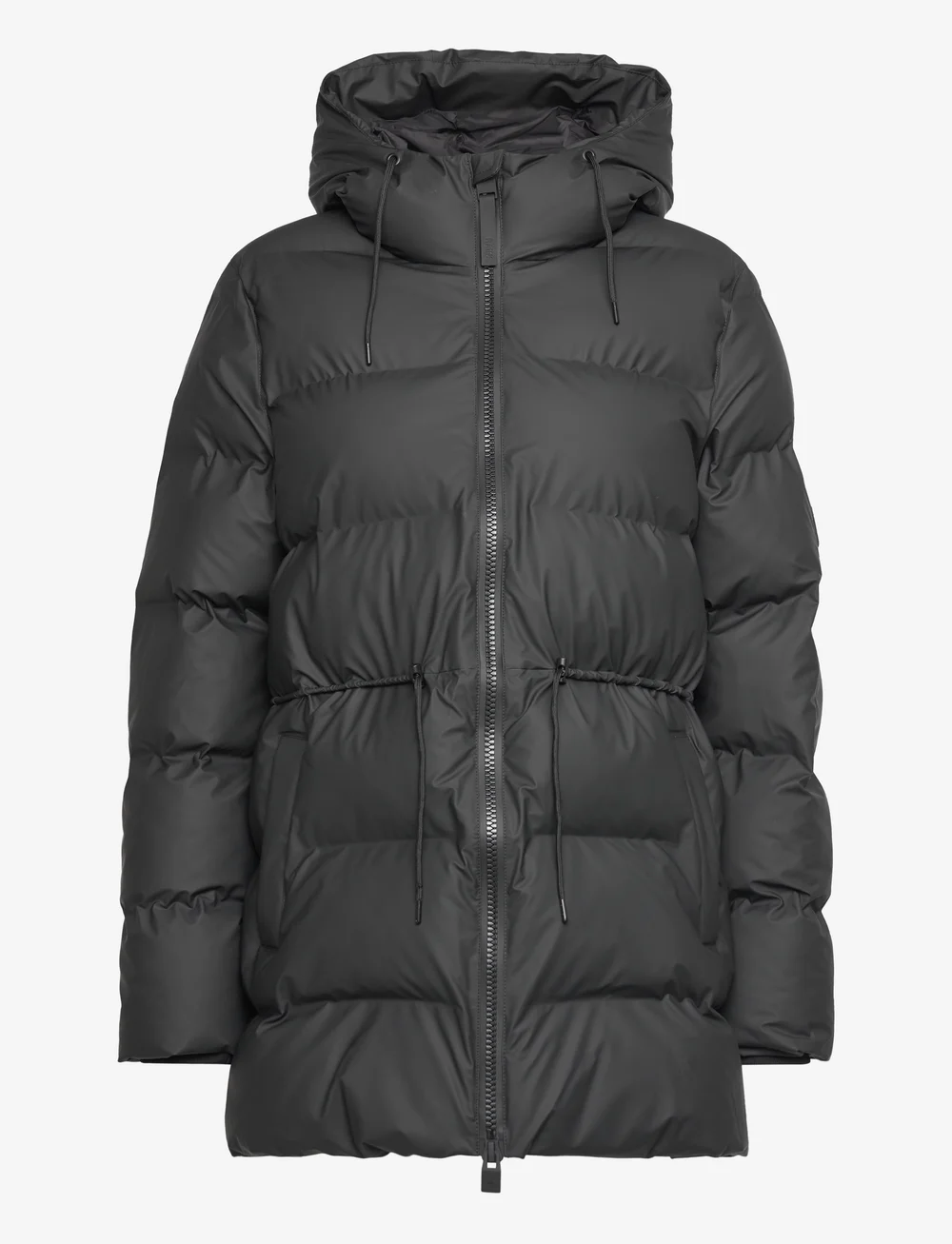 Rains Alta Long Puffer String W Jacket W3t4 320 Buy Padded Coats from Rains online at Boozt . Fast delivery and easy returns