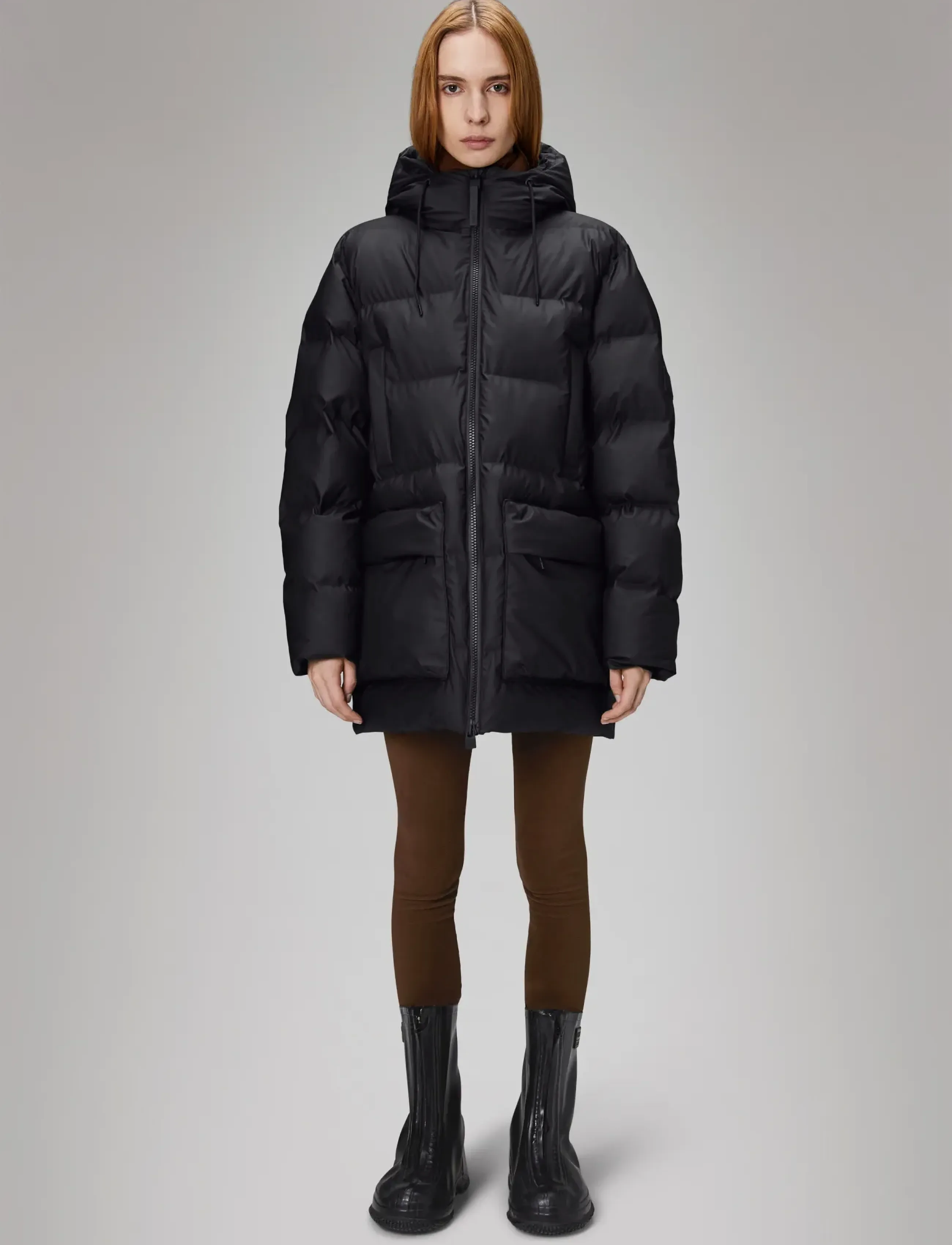 Unisex Alta Long Puffer Cargo Jacket W3T4 2