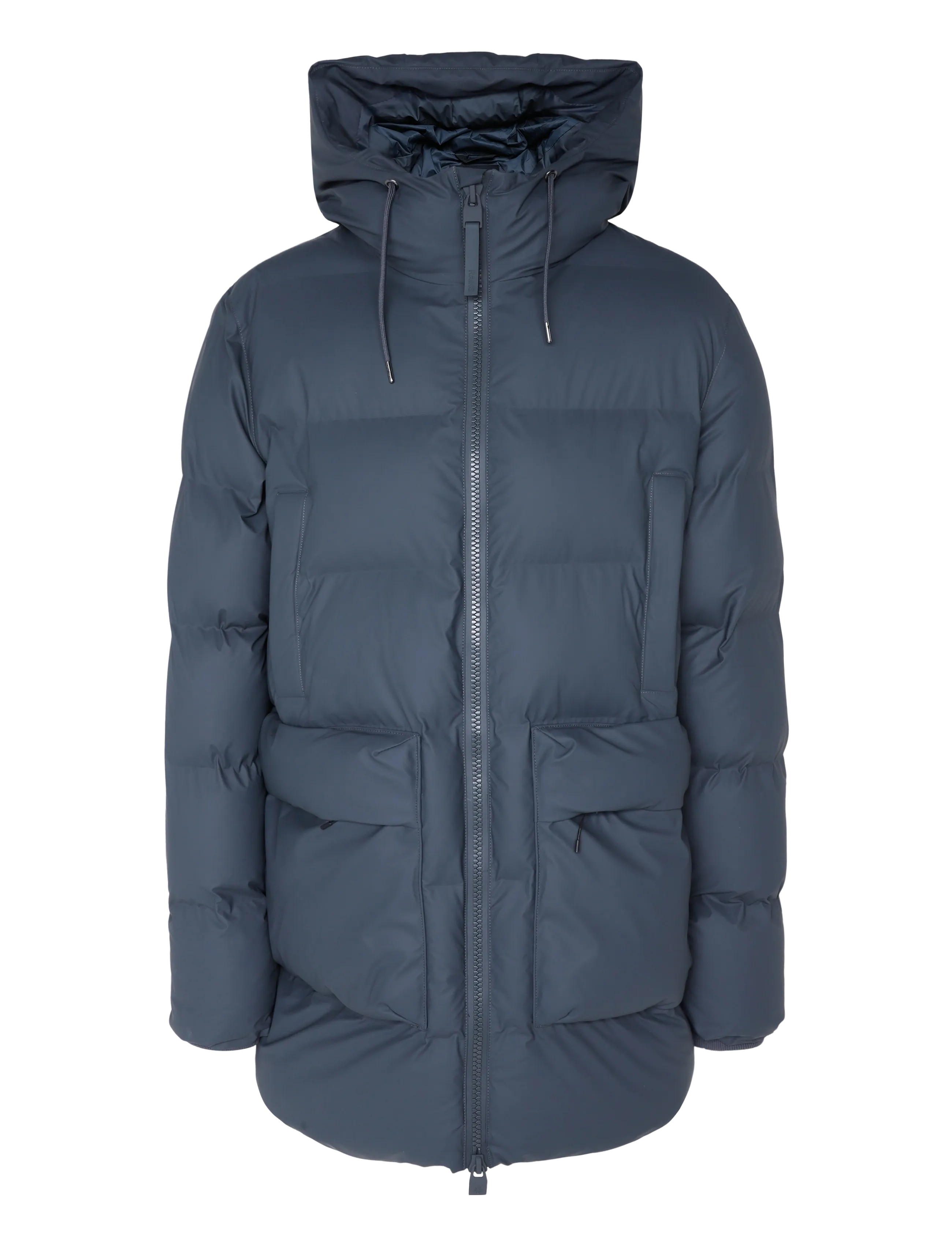 Rains Alta Long Puffer Cargo Jacket W3T4 - Striukės - DARK GREY / grey