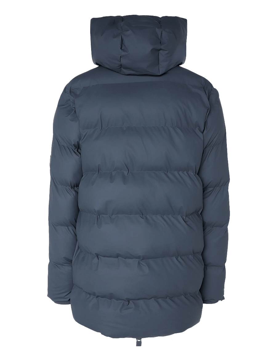 Rains - Alta Long Puffer Cargo Jacket W3T4 - fodrade jackor - dark grey - 1