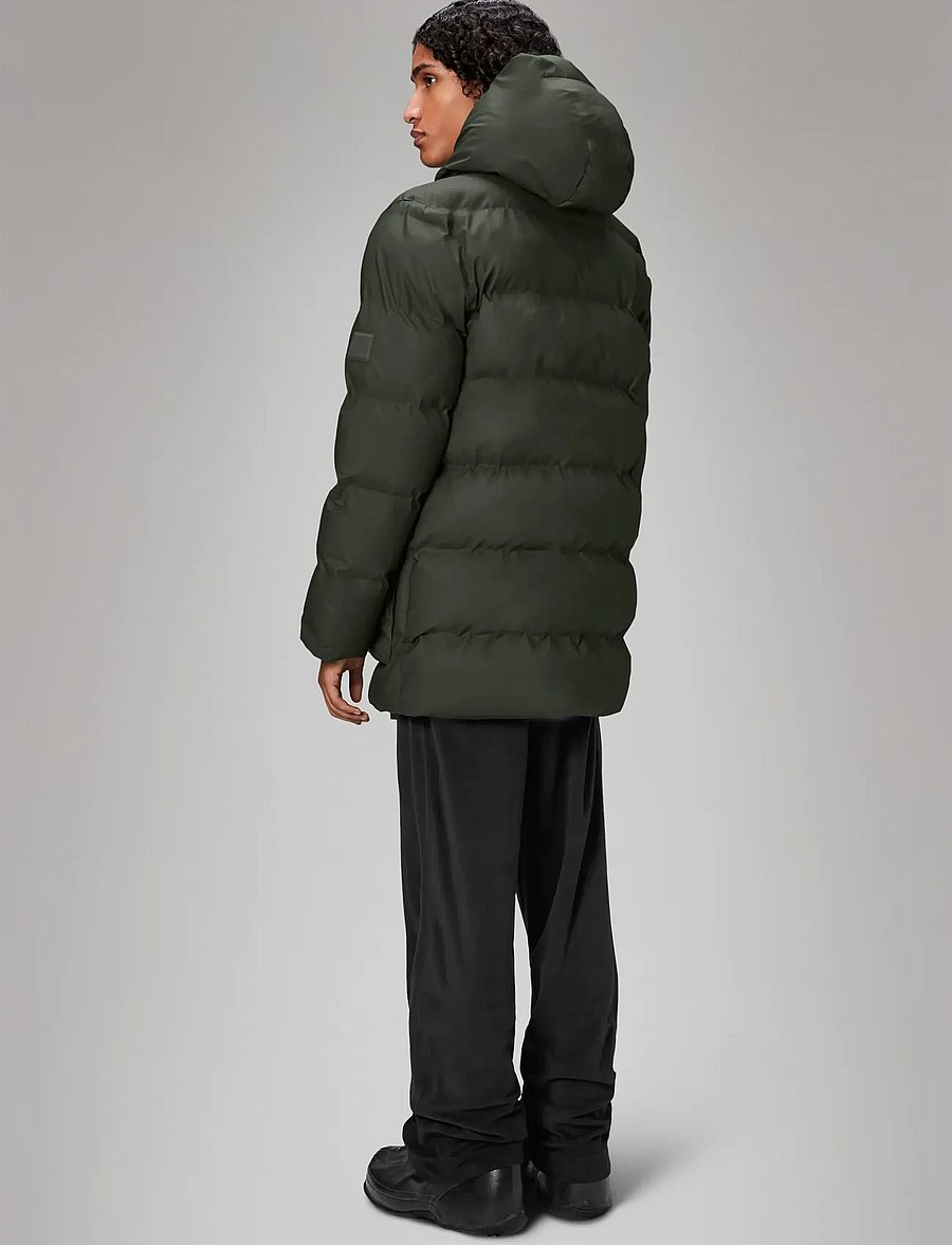 Rains - Alta Long Puffer Cargo Jacket W3T4 - voodriga jakid - green - 4