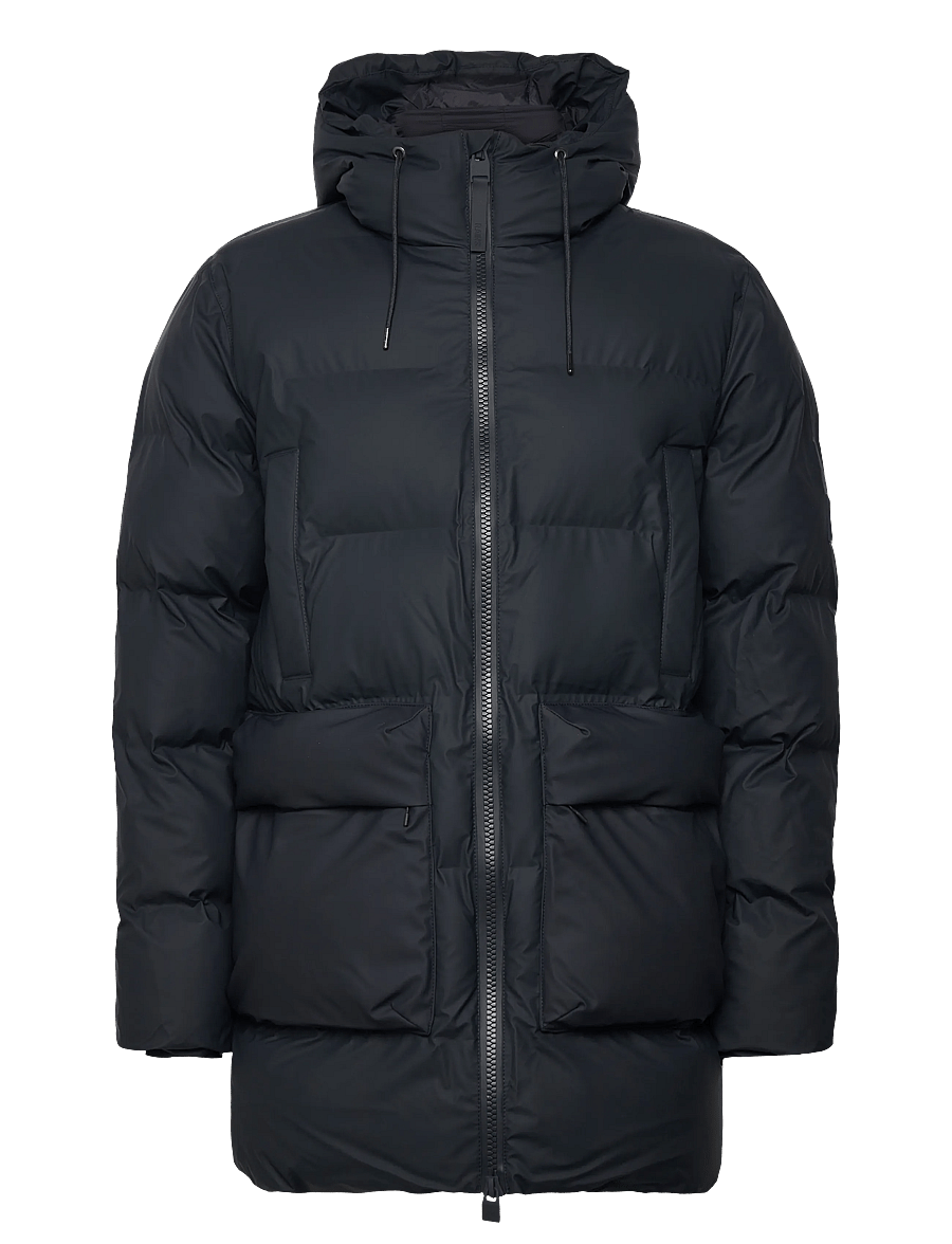 Rains - Alta Long Puffer Cargo Jacket W3T4 - gefütterte jacken - navy - 1