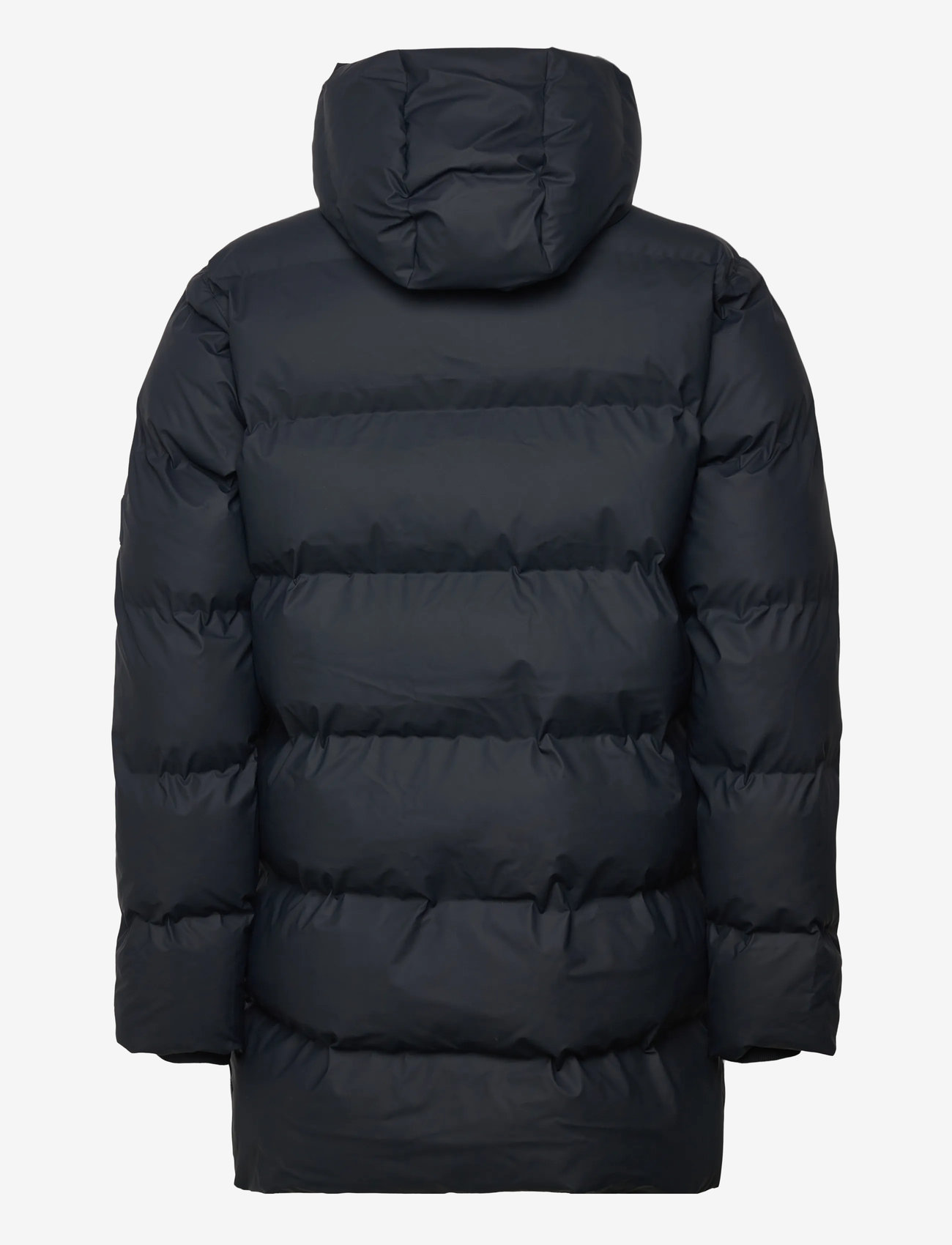 Rains - Alta Long Puffer Cargo Jacket W3T4 - forede jakker - navy - 2