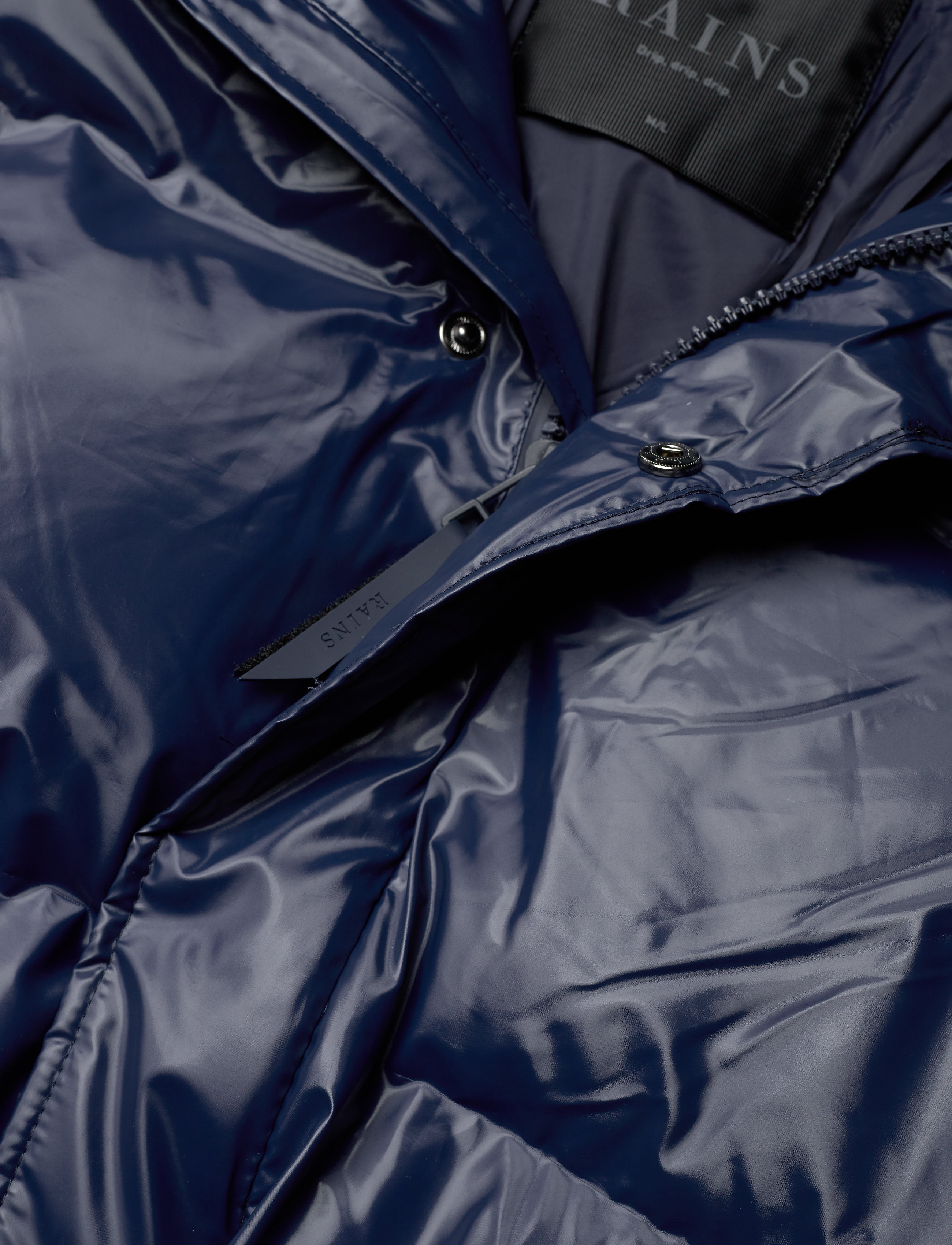 Rains - Boxy Puffer Jacket - 07 shiny blue - 2