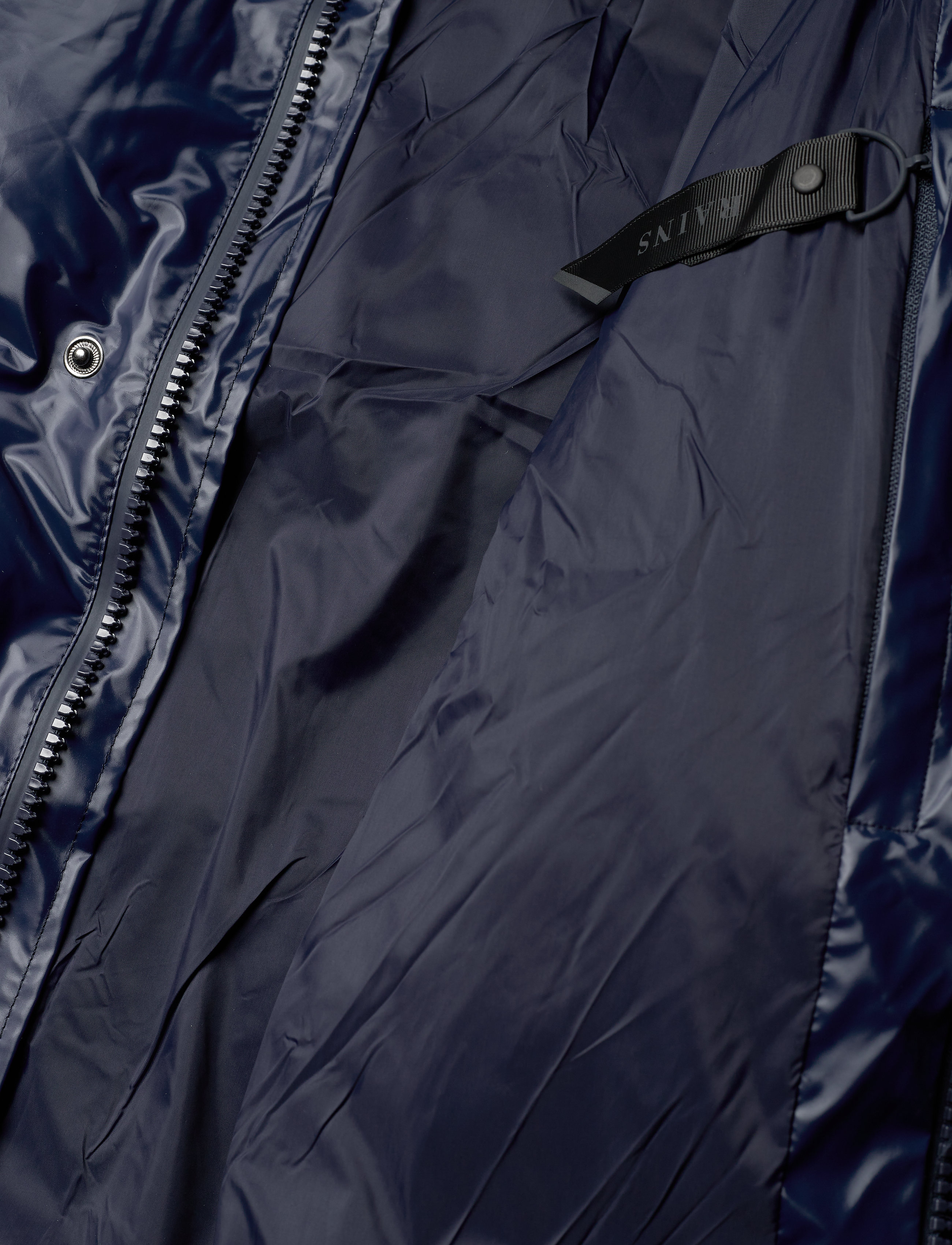 Rains - Boxy Puffer Jacket - 07 shiny blue - 4
