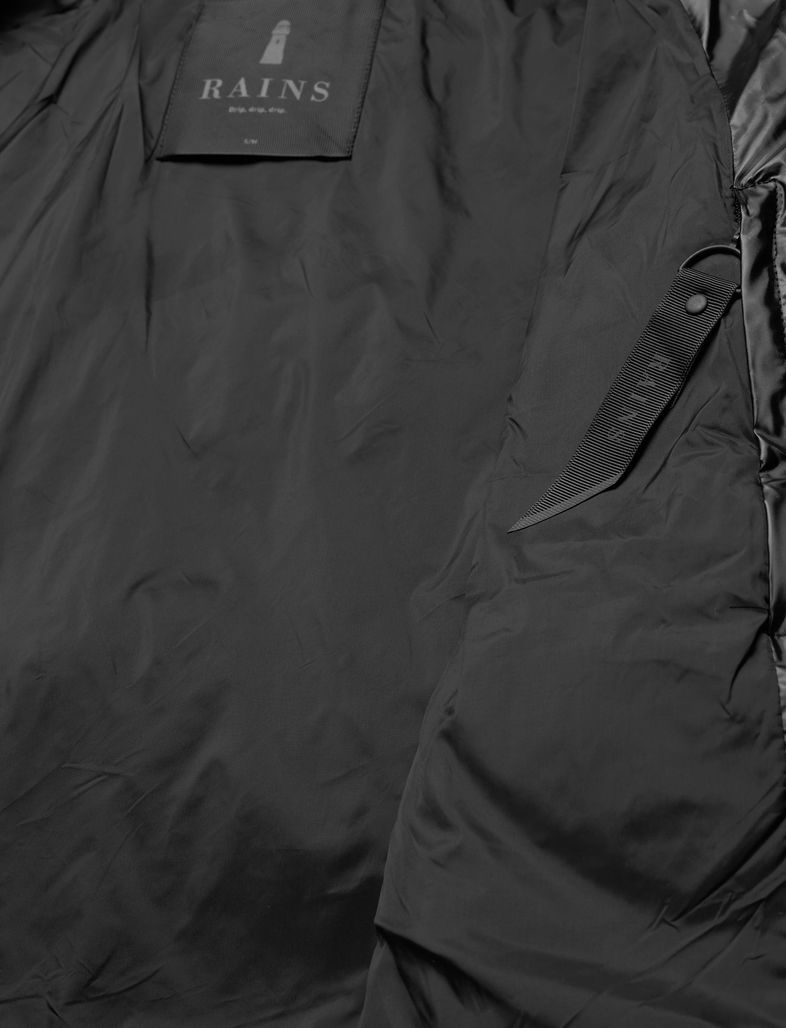 Rains - Boxy Puffer Jacket - 76 shiny black - 5