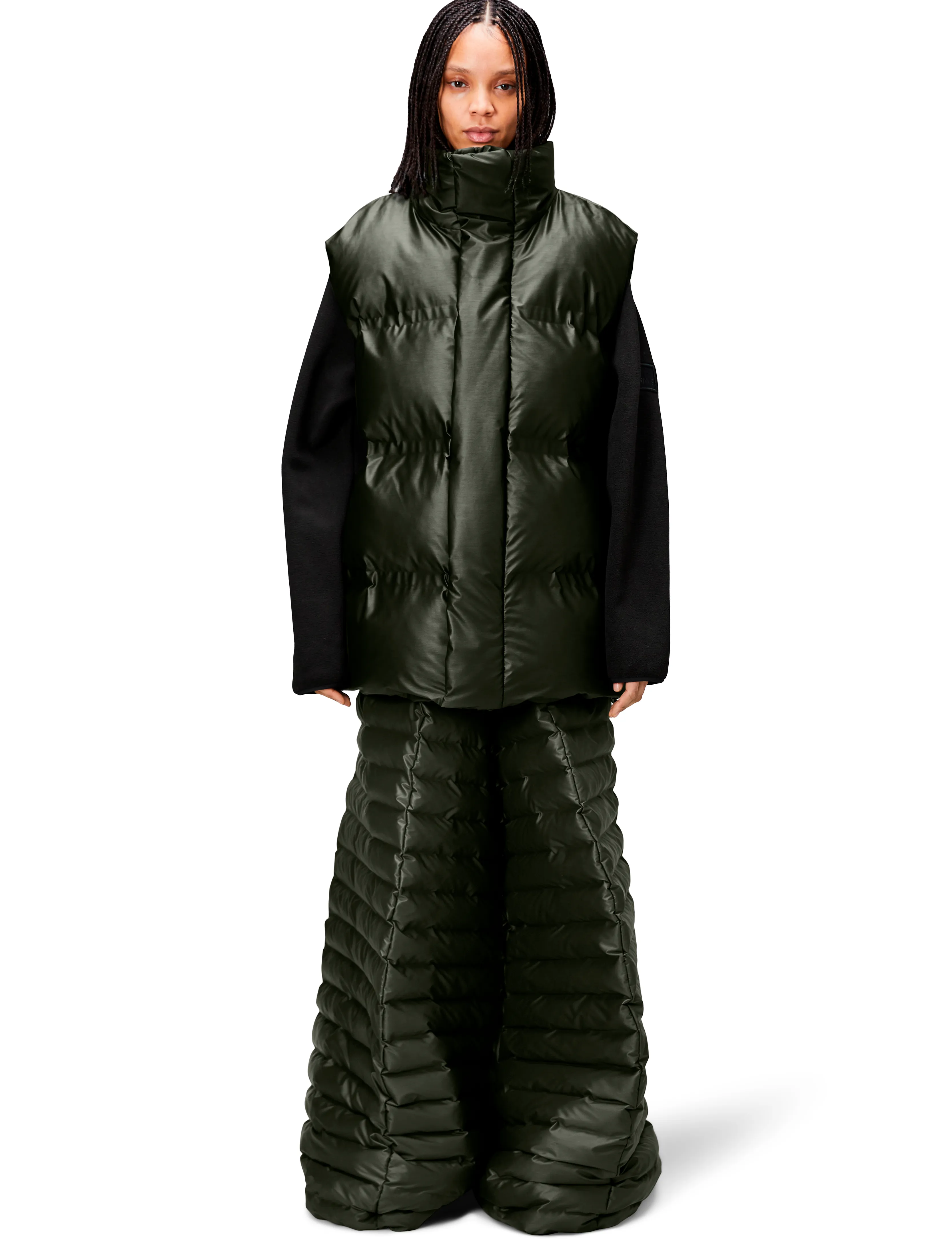 Rains - Bator Puffer Vest W3T2 - bodywarmers - green - 3