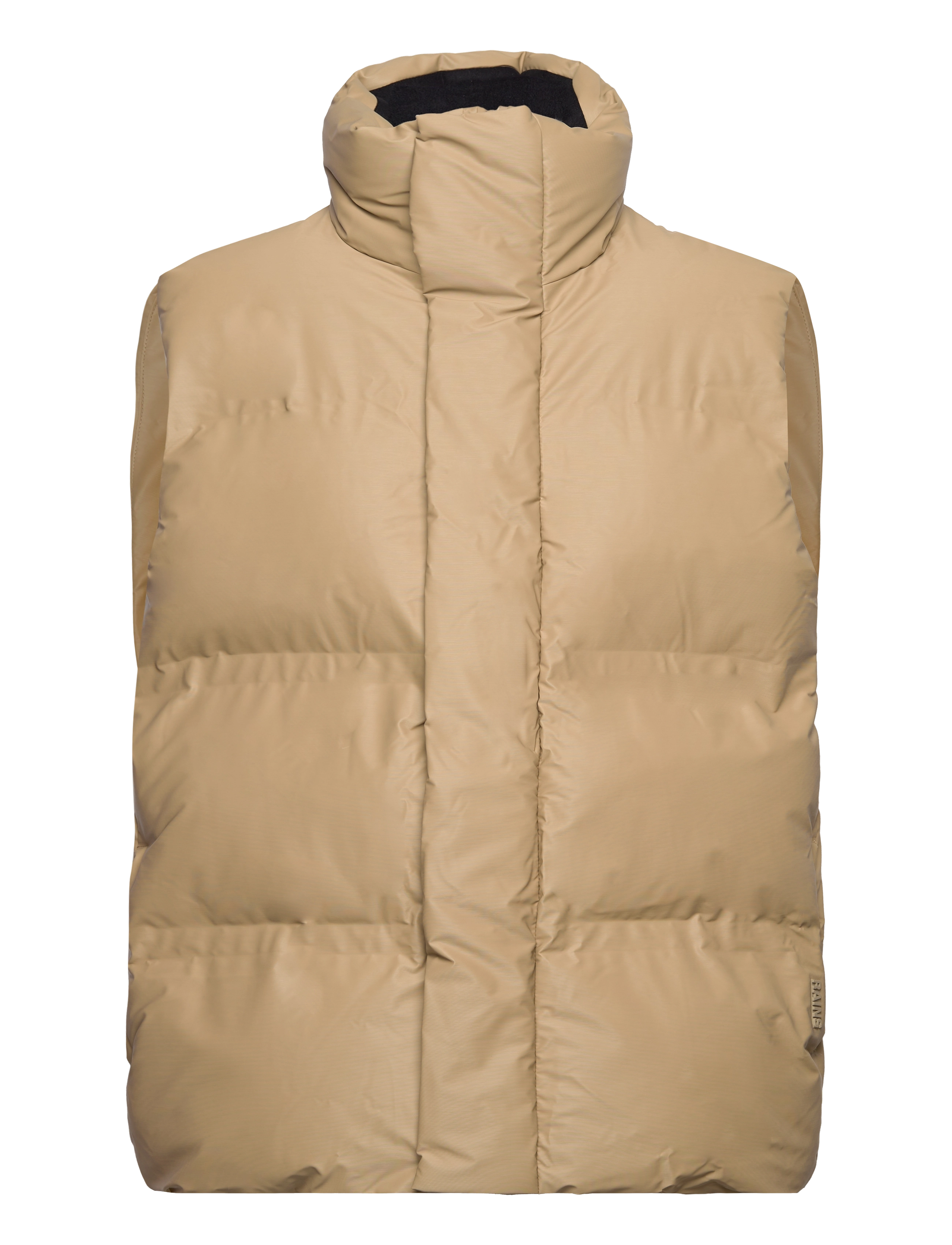 Rains Bator Puffer Vest W3T2, S, Beige, Designere > Veste, Herre